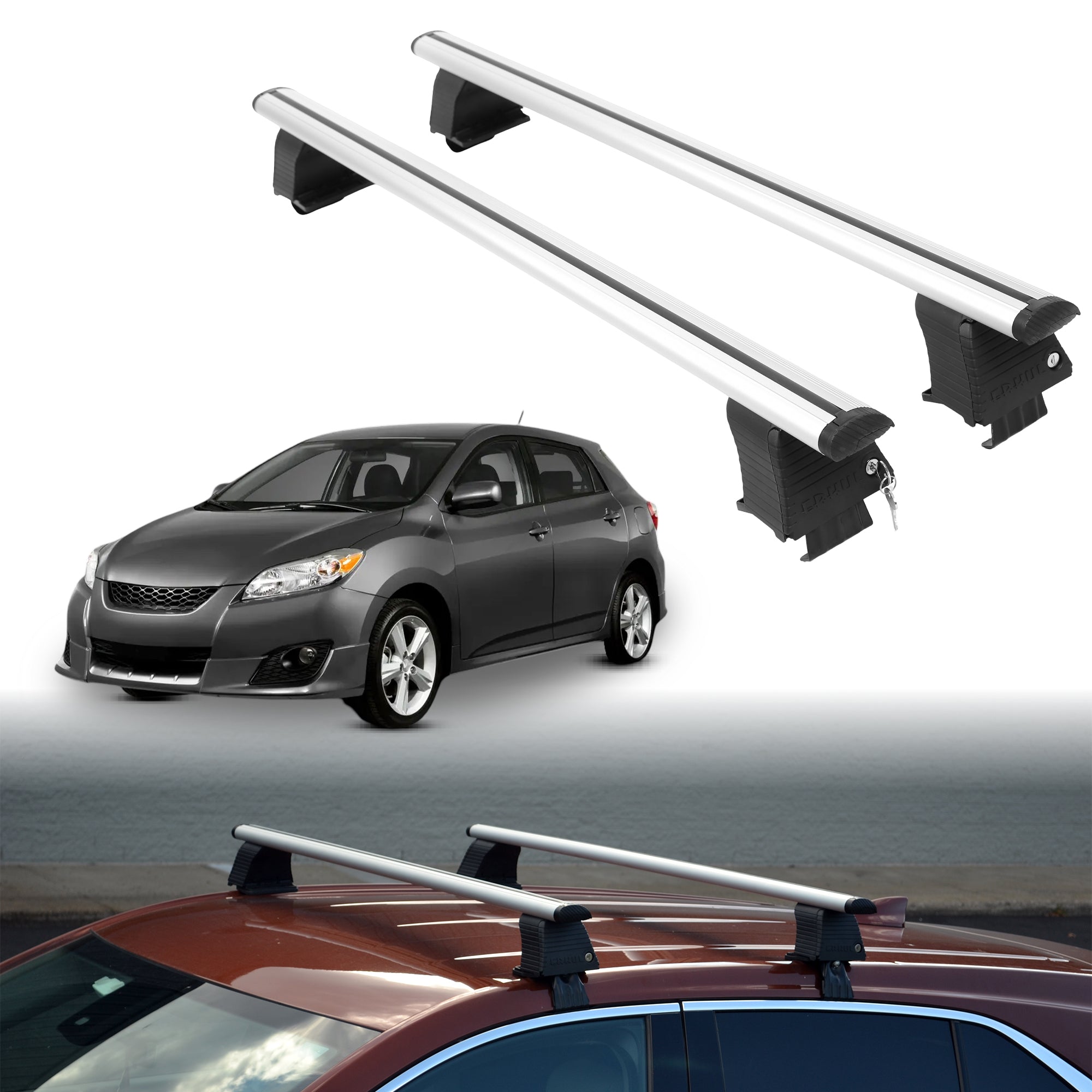 ERKUL Roof Rack Crossbars For TOYOTA MATRIX 2009-2013