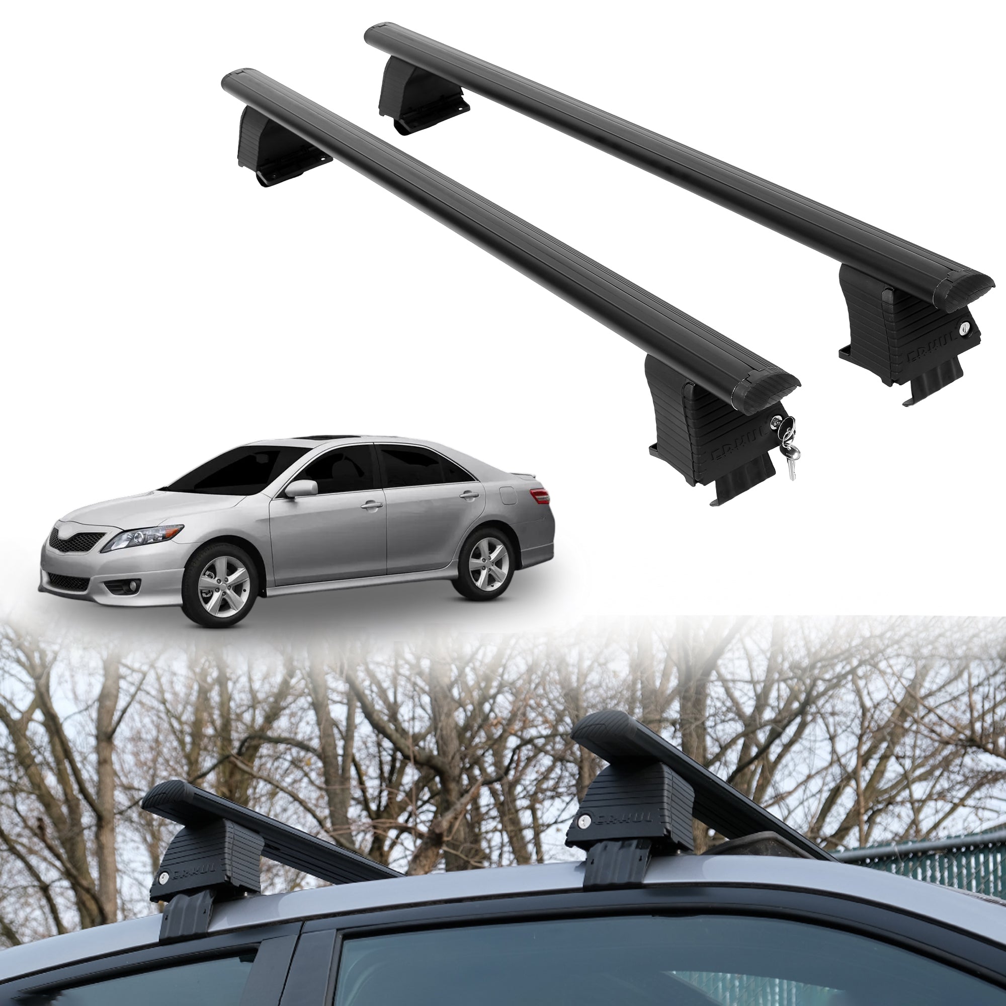 ERKUL Roof Rack Crossbars For TOYOTA CAMRY 2007-2011