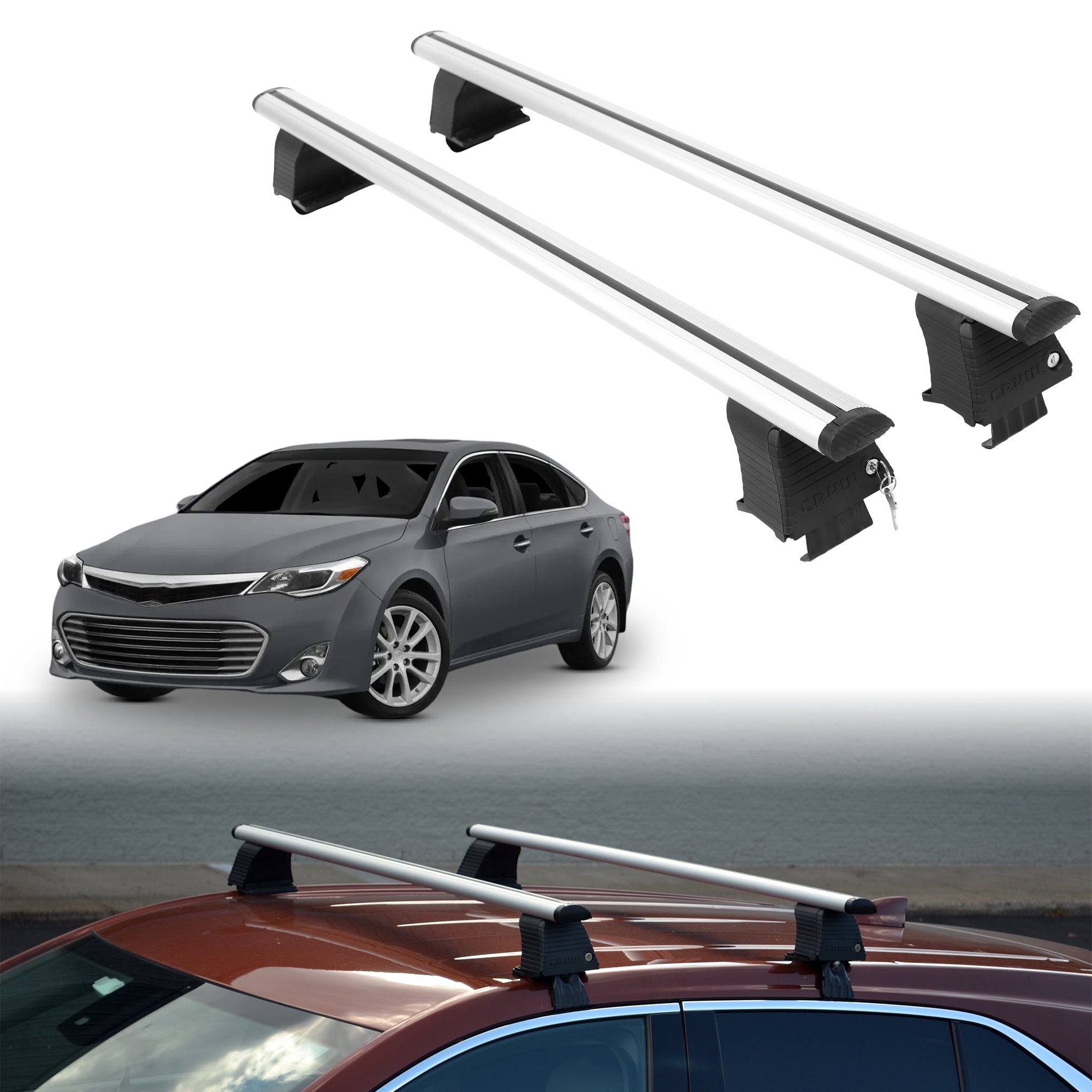 ERKUL Roof Rack Crossbars For TOYOTA AVALON / AVALON HYBRID 2013-2018