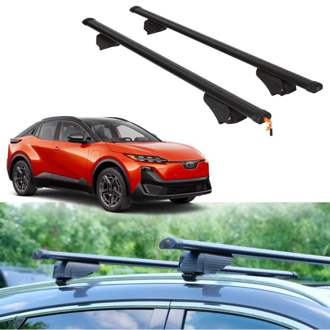 Roof Rack Crossbars for Subaru Uncharted 2026 Fits Flush Rails - Black