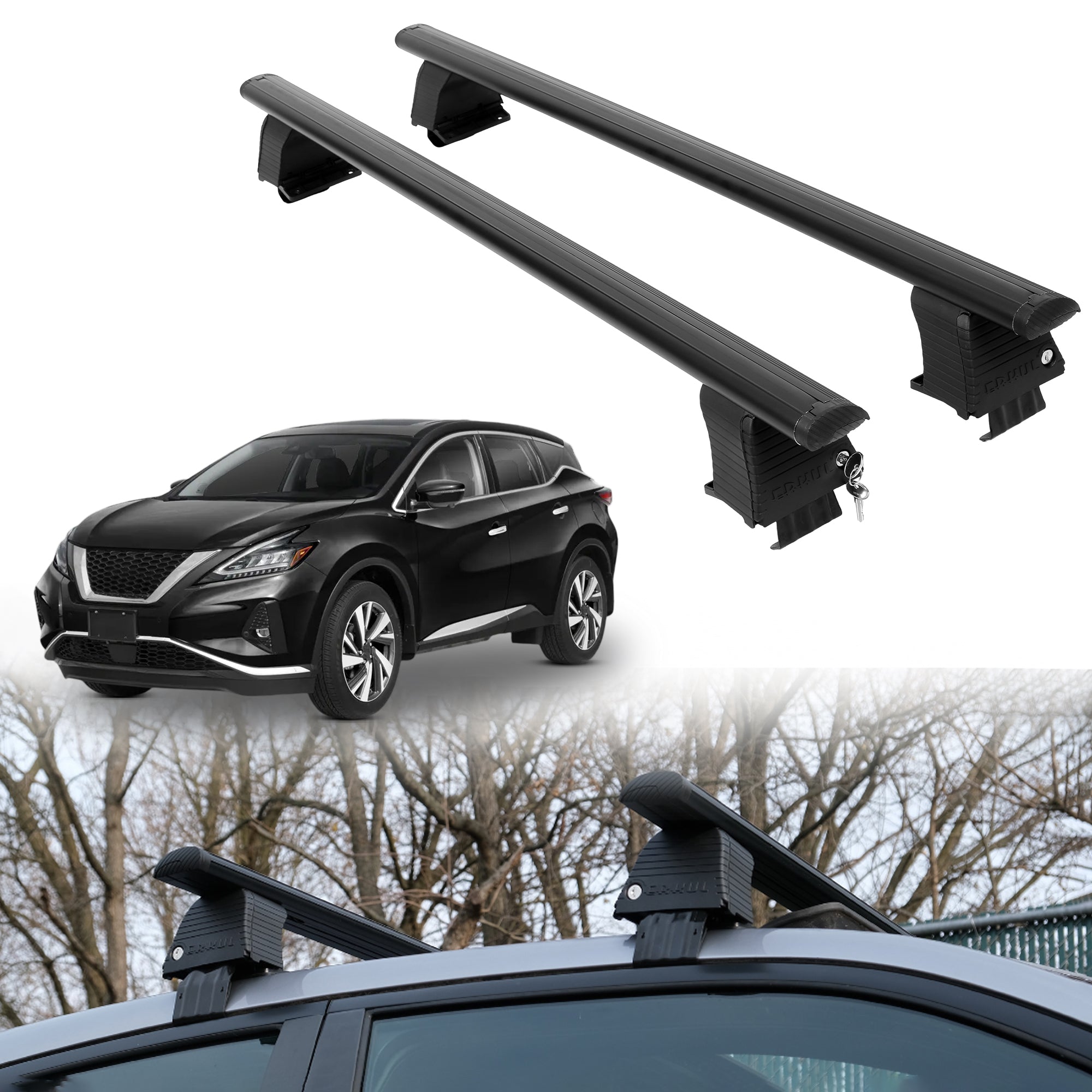 ERKUL Roof Rack Crossbars For NISSAN MURANO 2015-2024