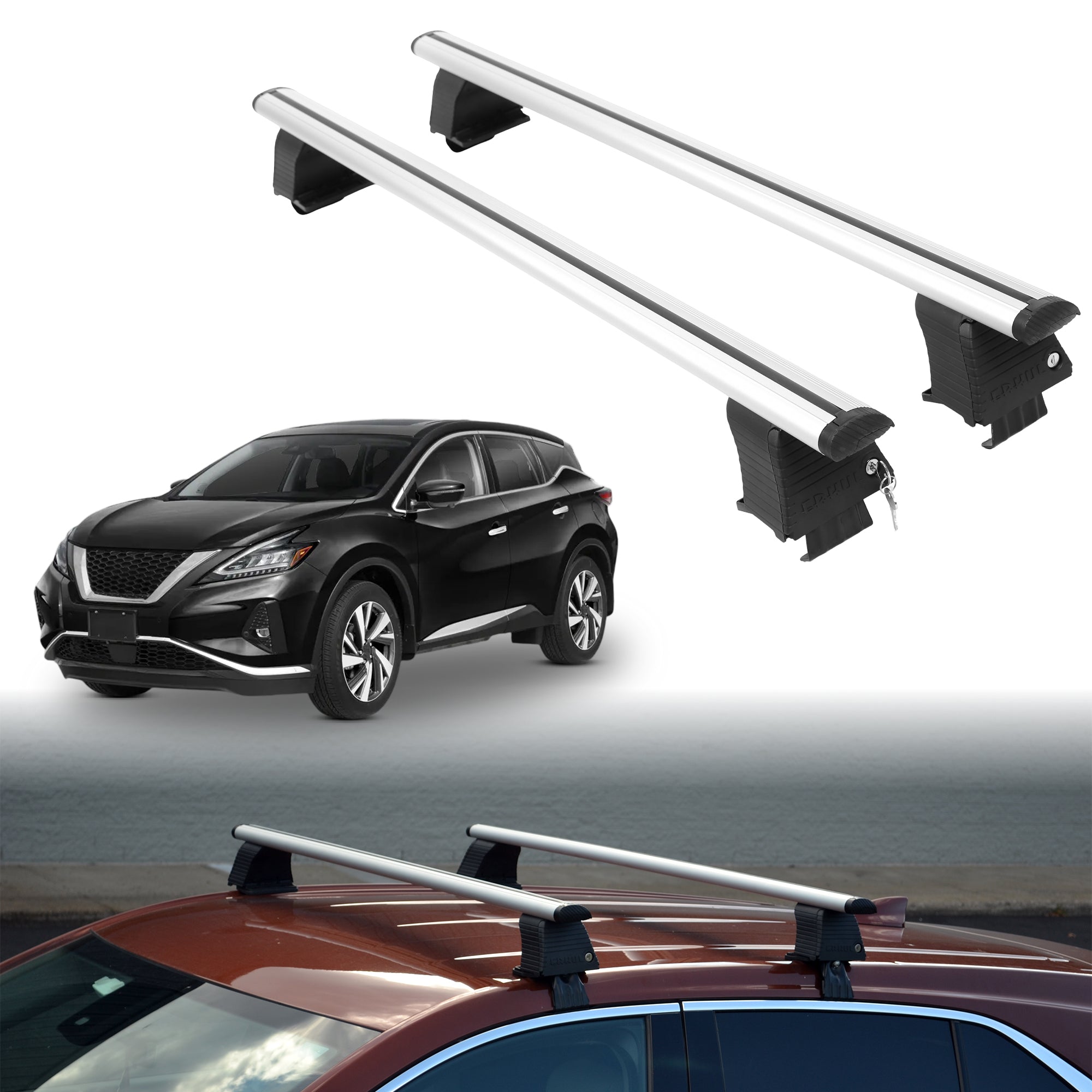 ERKUL Roof Rack Crossbars For NISSAN MURANO 2015-2024