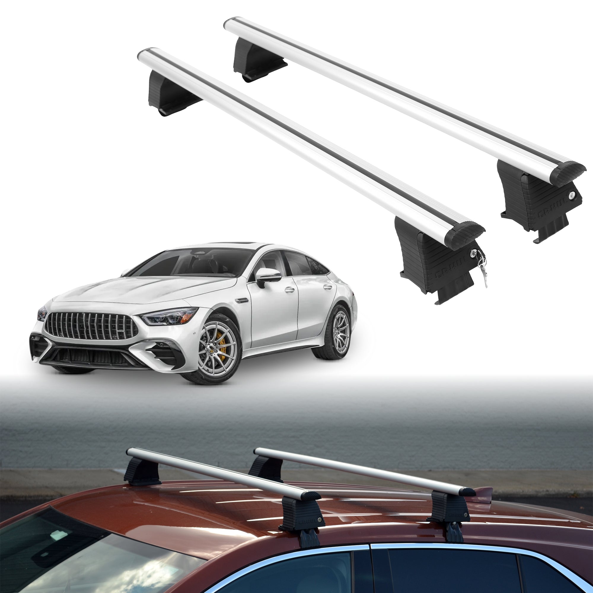 ERKUL Roof Rack Crossbars For MERCEDES AMG GT 53 2019-2026