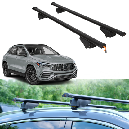 Roof Rack Crossbars for Mercedes-Benz AMG GLA 35 2021-2026 - Black