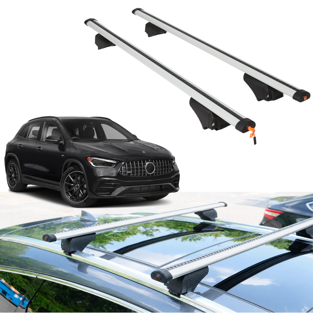 Roof Rack Crossbars for Mercedes-Benz AMG GLA 45 2021-2023 - Silver