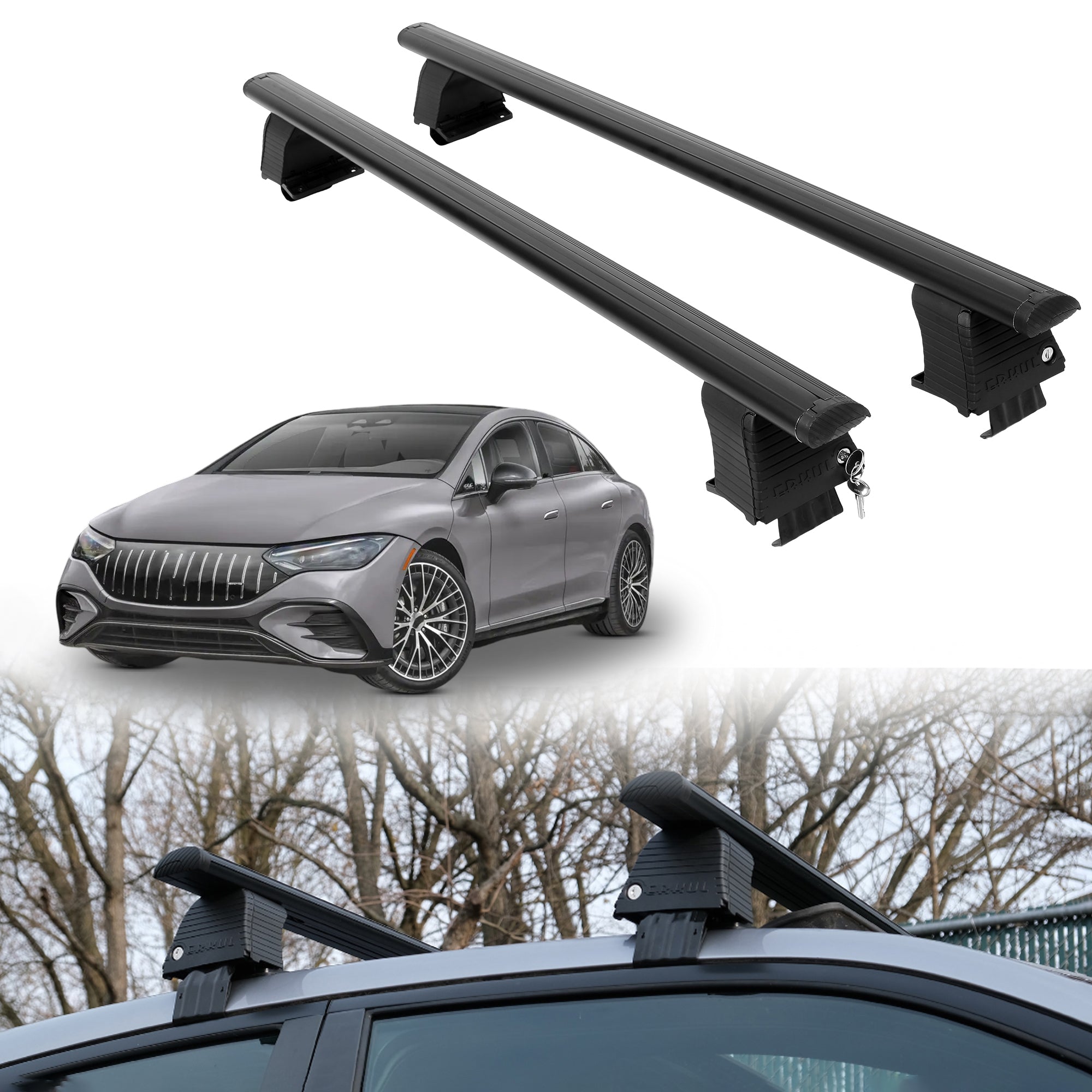 ERKUL Roof Rack Crossbars For MERCEDES AMG EQE 2023-2026