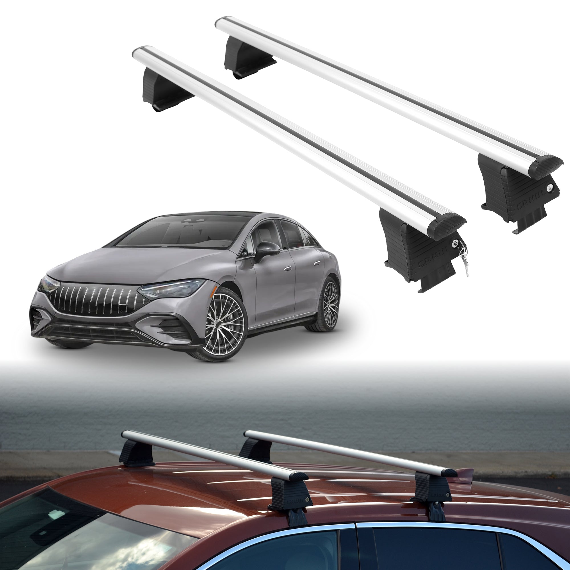 ERKUL Roof Rack Crossbars For MERCEDES AMG EQE 2023-2026