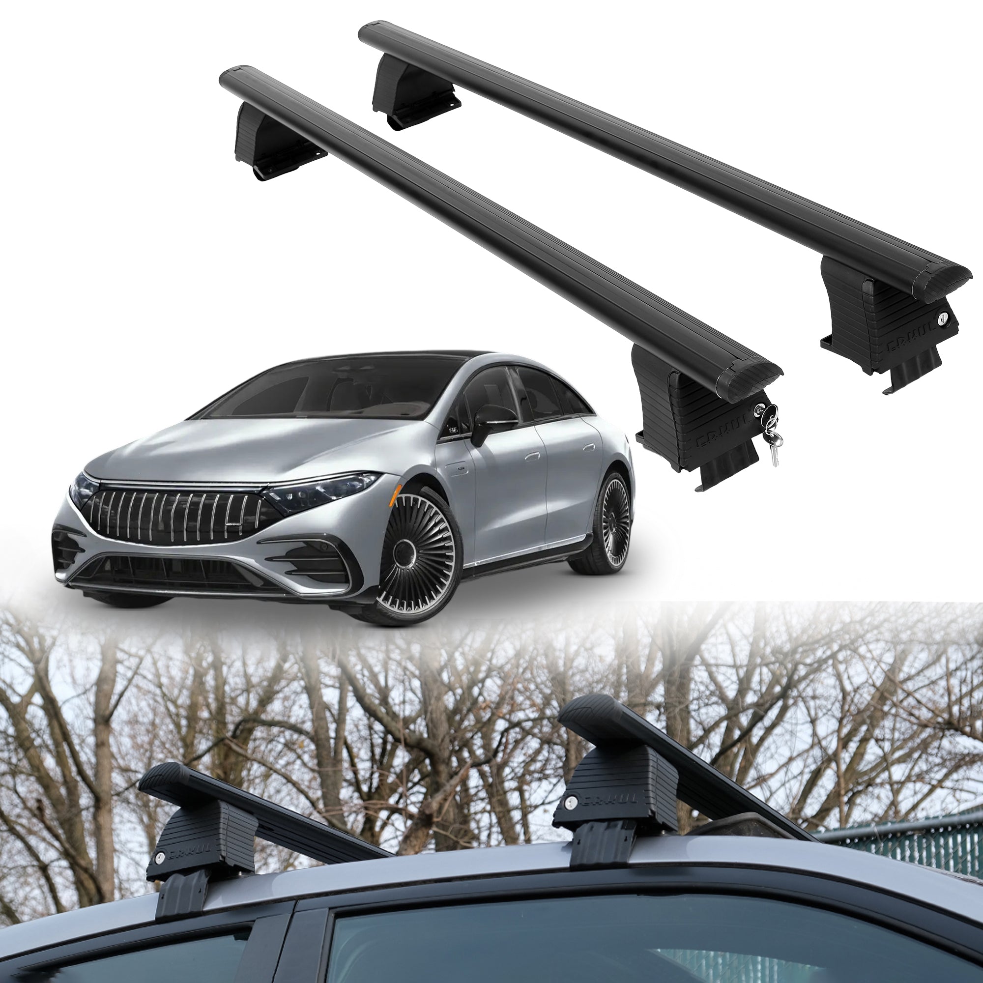 ERKUL Roof Rack Crossbars For MERCEDES AMG EQS 2022-2025