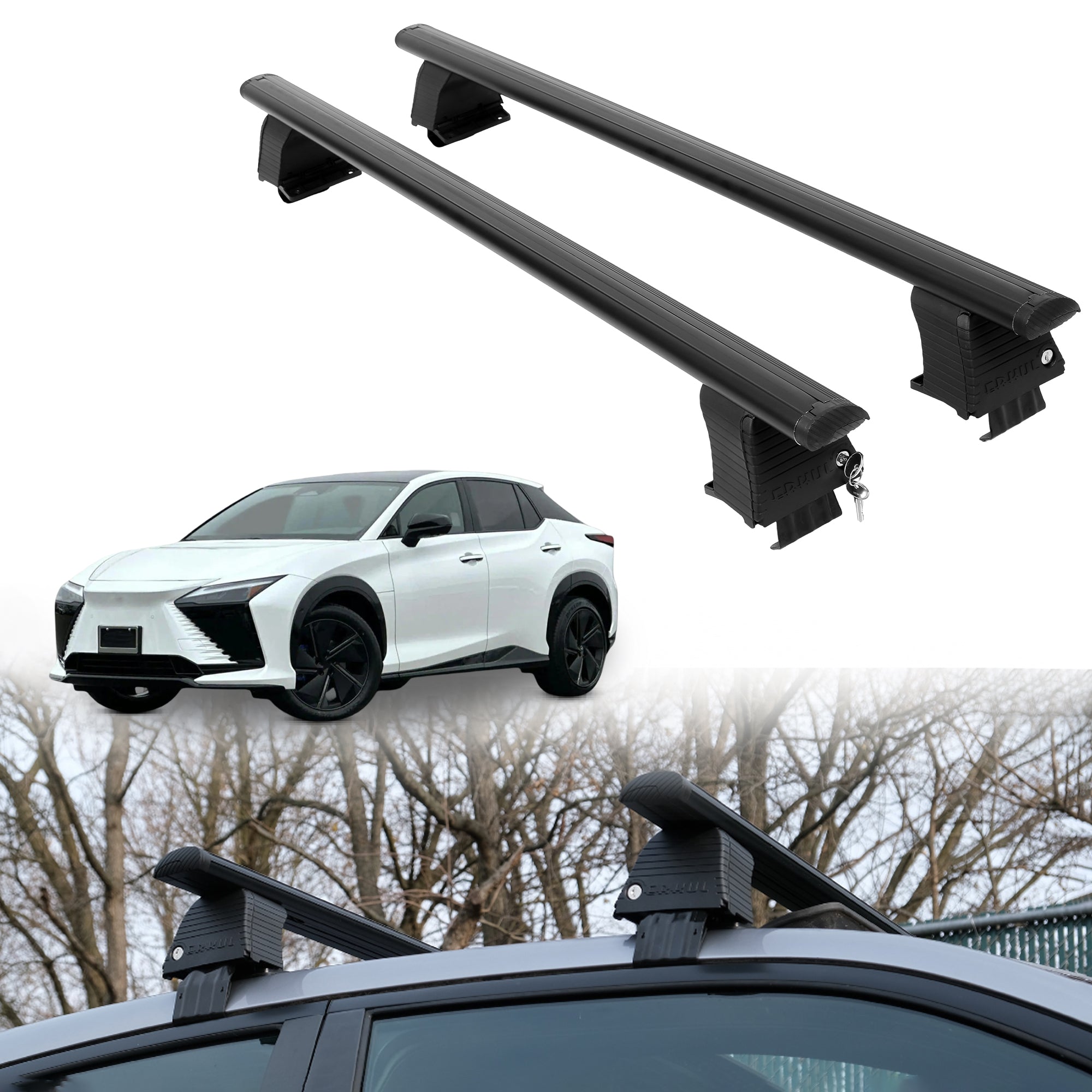 ERKUL Roof Rack Crossbars For LEXUS RZ 2026