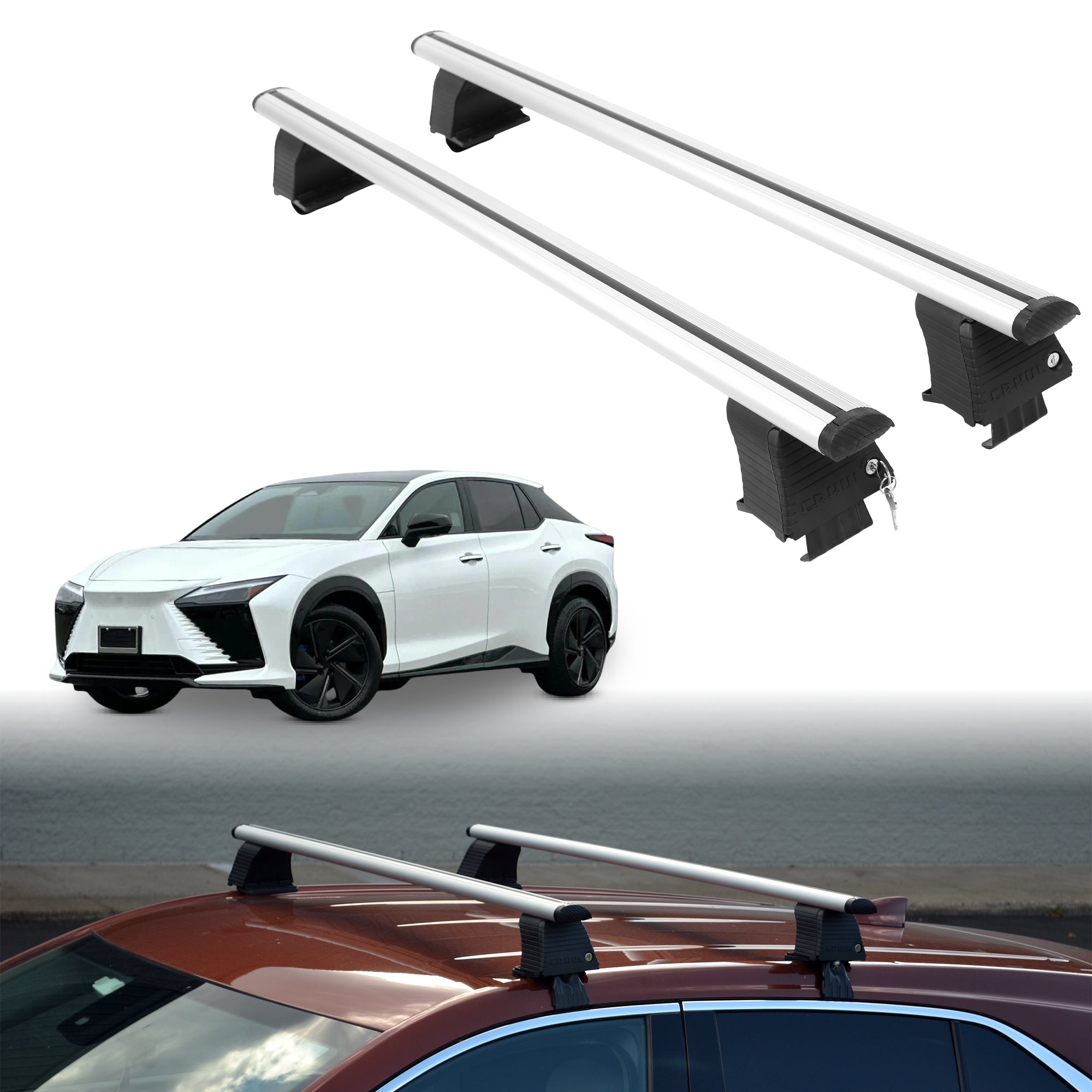 ERKUL Roof Rack Crossbars For LEXUS RZ 2026