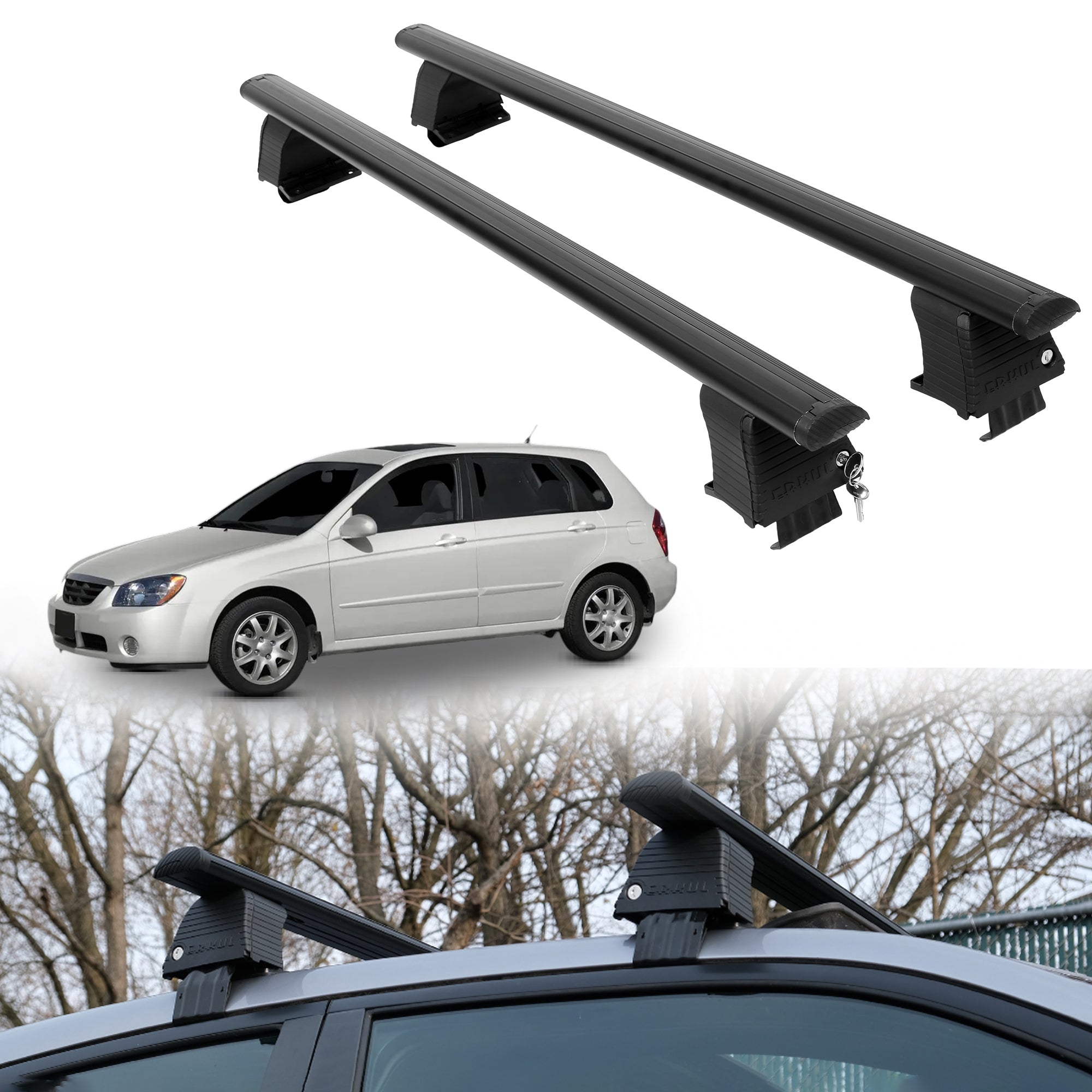 ERKUL Roof Rack Crossbars For KIA SPECTRA5 2005-2009