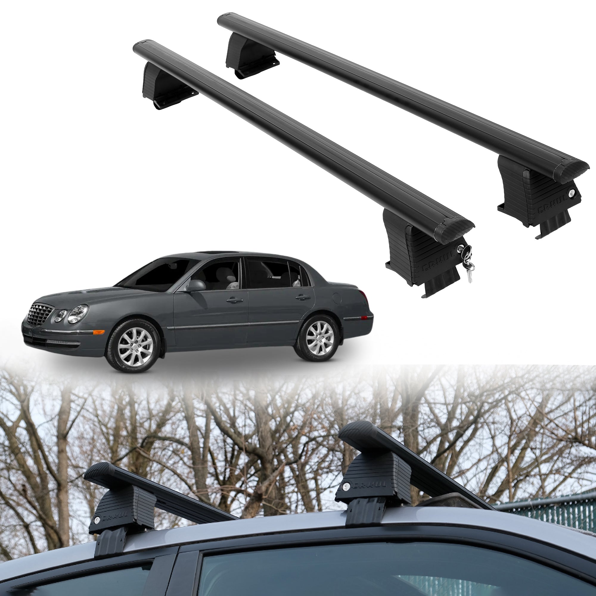ERKUL Roof Rack Crossbars For KIA AMANTI 2004-2009
