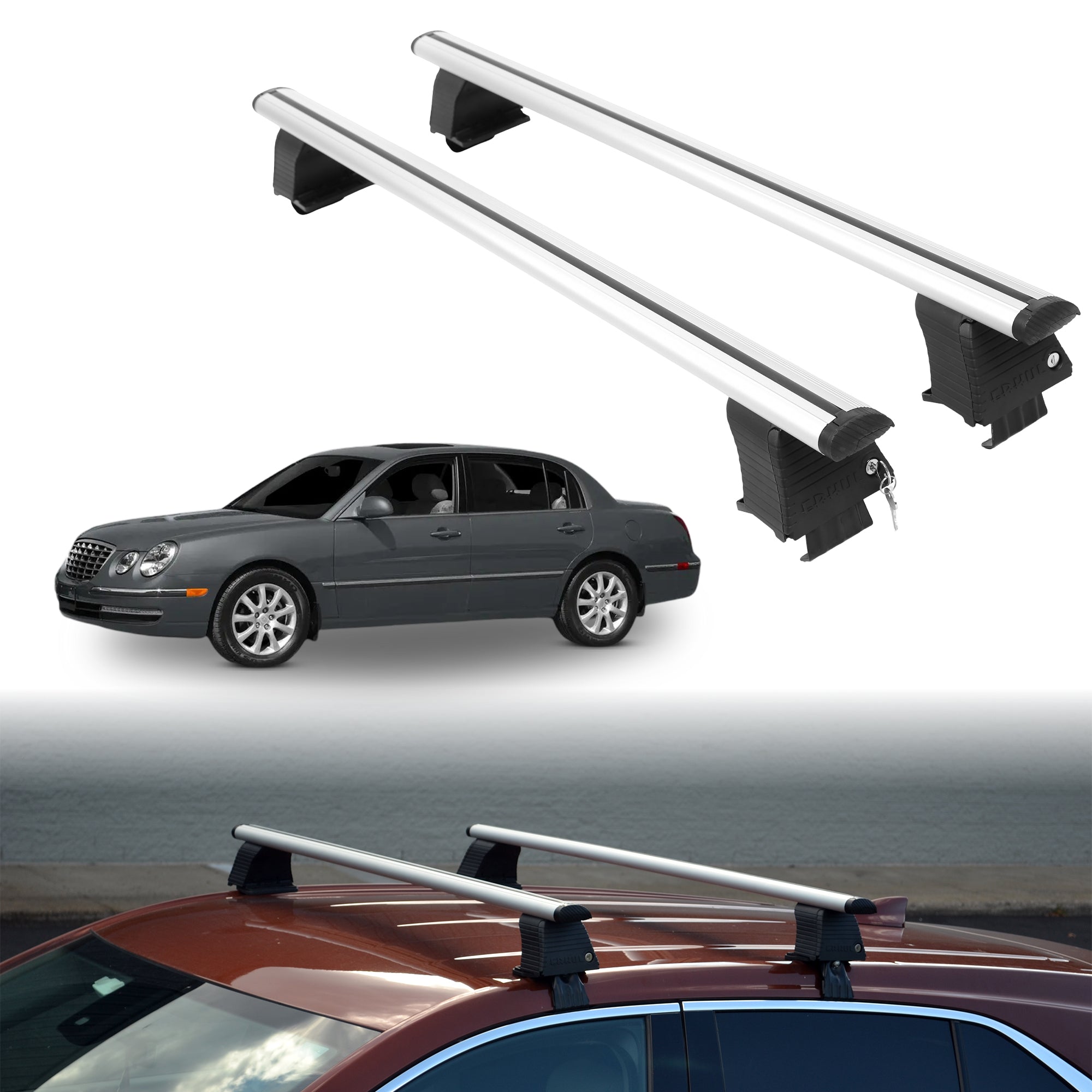 ERKUL Roof Rack Crossbars For KIA AMANTI 2004-2009