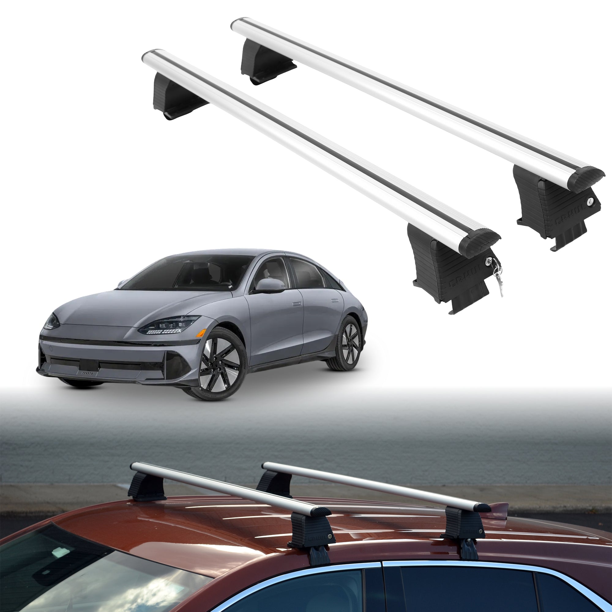 ERKUL Roof Rack Crossbars For HYUNDAI IONIQ 6 2023-2025