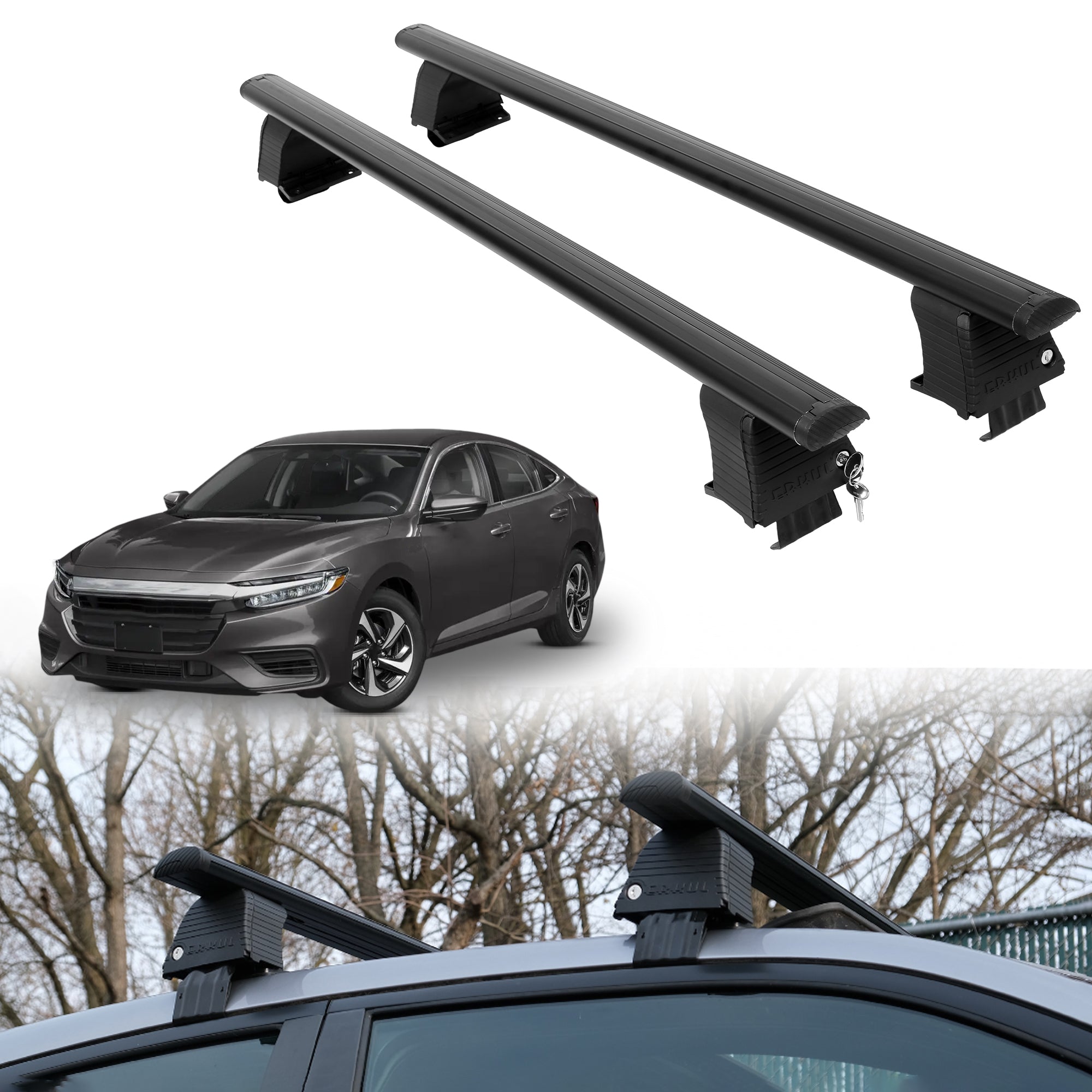 ERKUL Roof Rack Crossbars For HONDA INSIGHT 2019-2022
