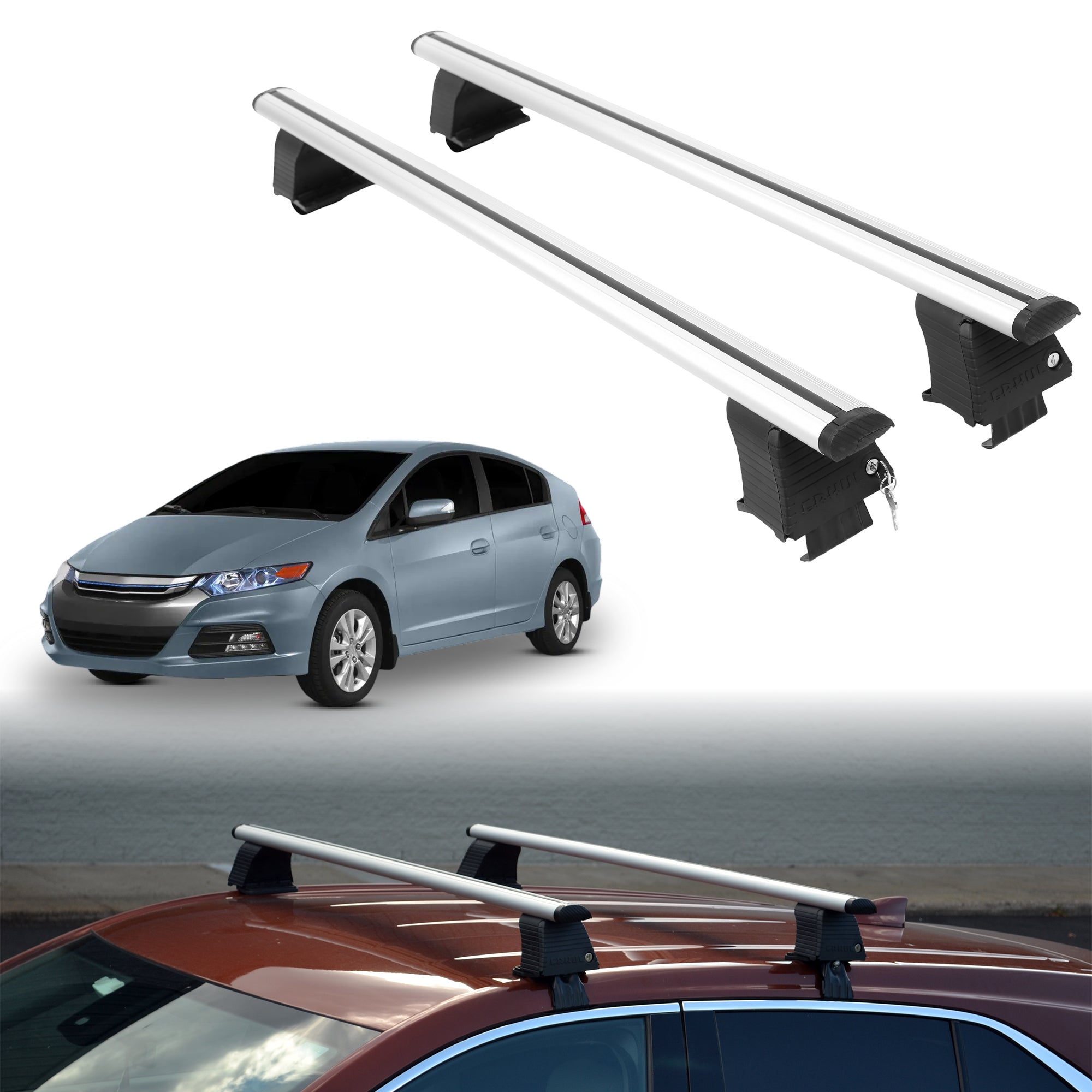 ERKUL Roof Rack Crossbars For HONDA INSIGHT 2010-2014