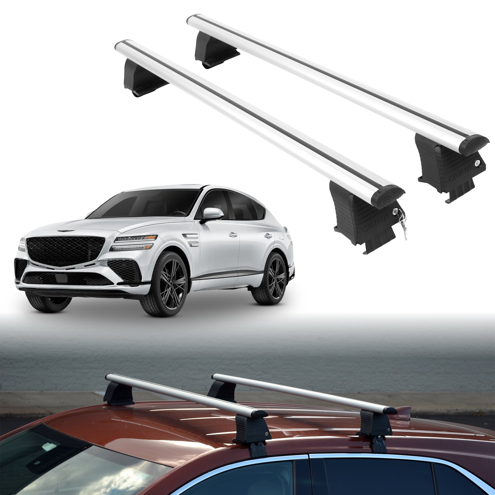 ERKUL Roof Rack Crossbars For GENESIS GV80 COUPE 2025-2026
