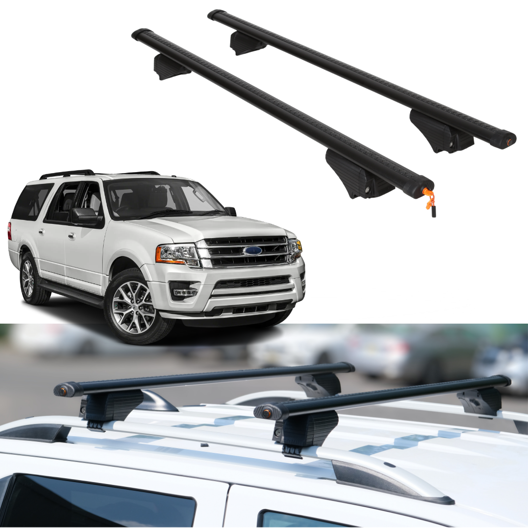 Roof Rack Crossbars for Ford Expedition EL 2007-2017 - Black