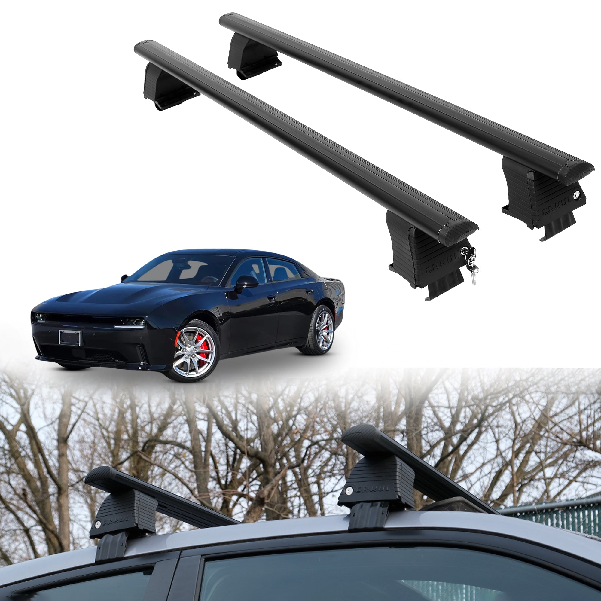 ERKUL Roof Rack Crossbars For DODGE CHARGER 2026