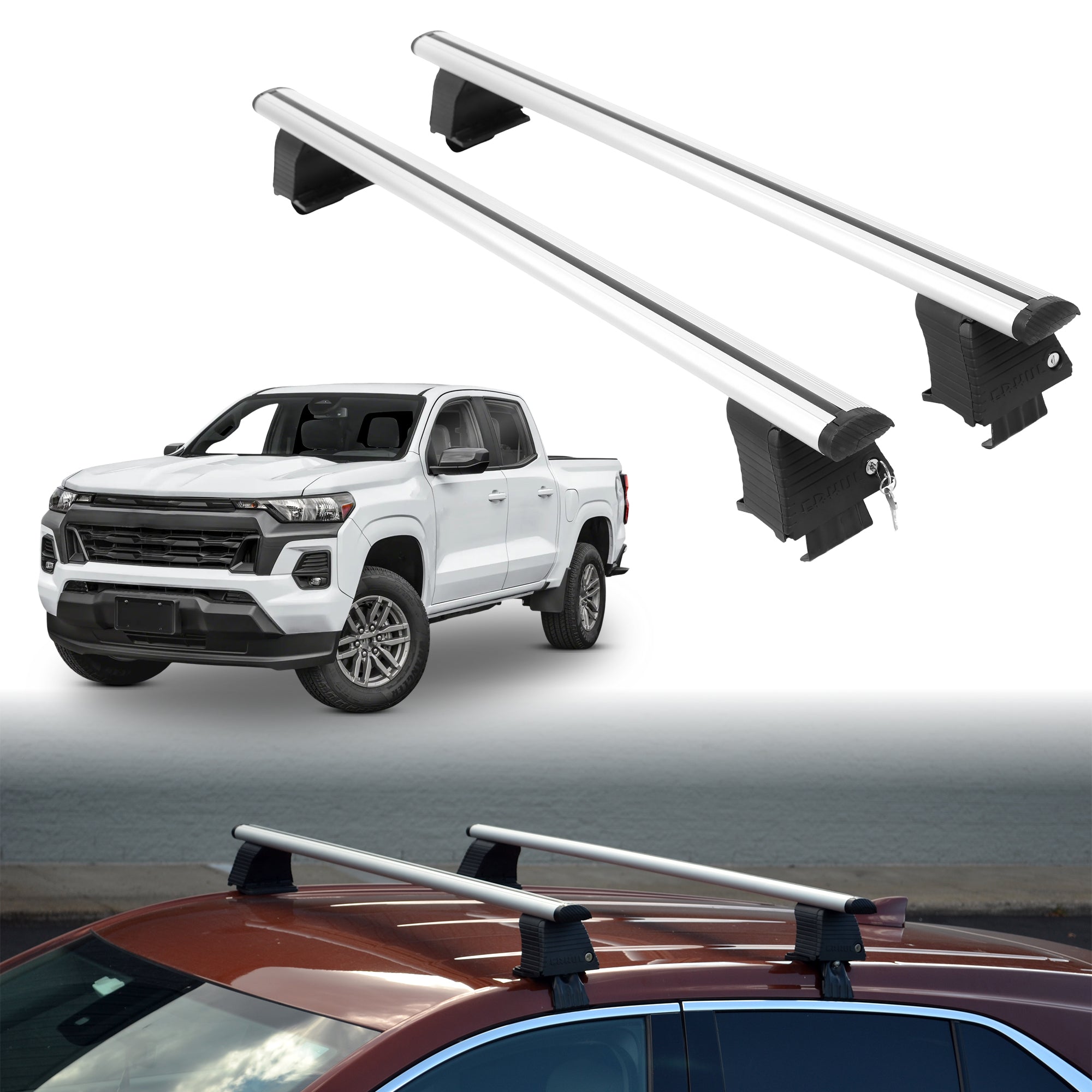 ERKUL Roof Rack Crossbars For CHEVROLET COLORADO 2023-2026