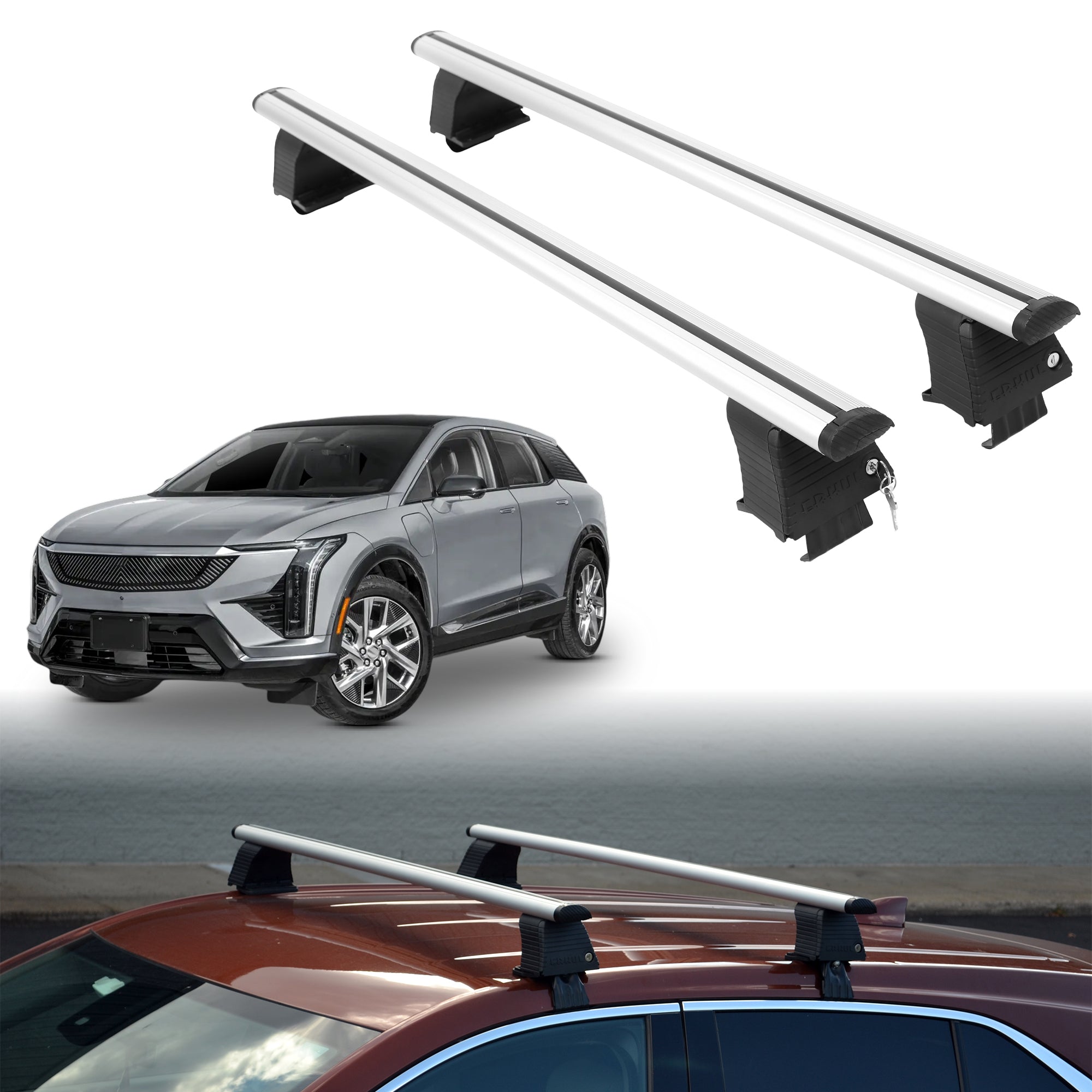 ERKUL Roof Rack Crossbars For CADILLAC OPTIQ 2025-2026