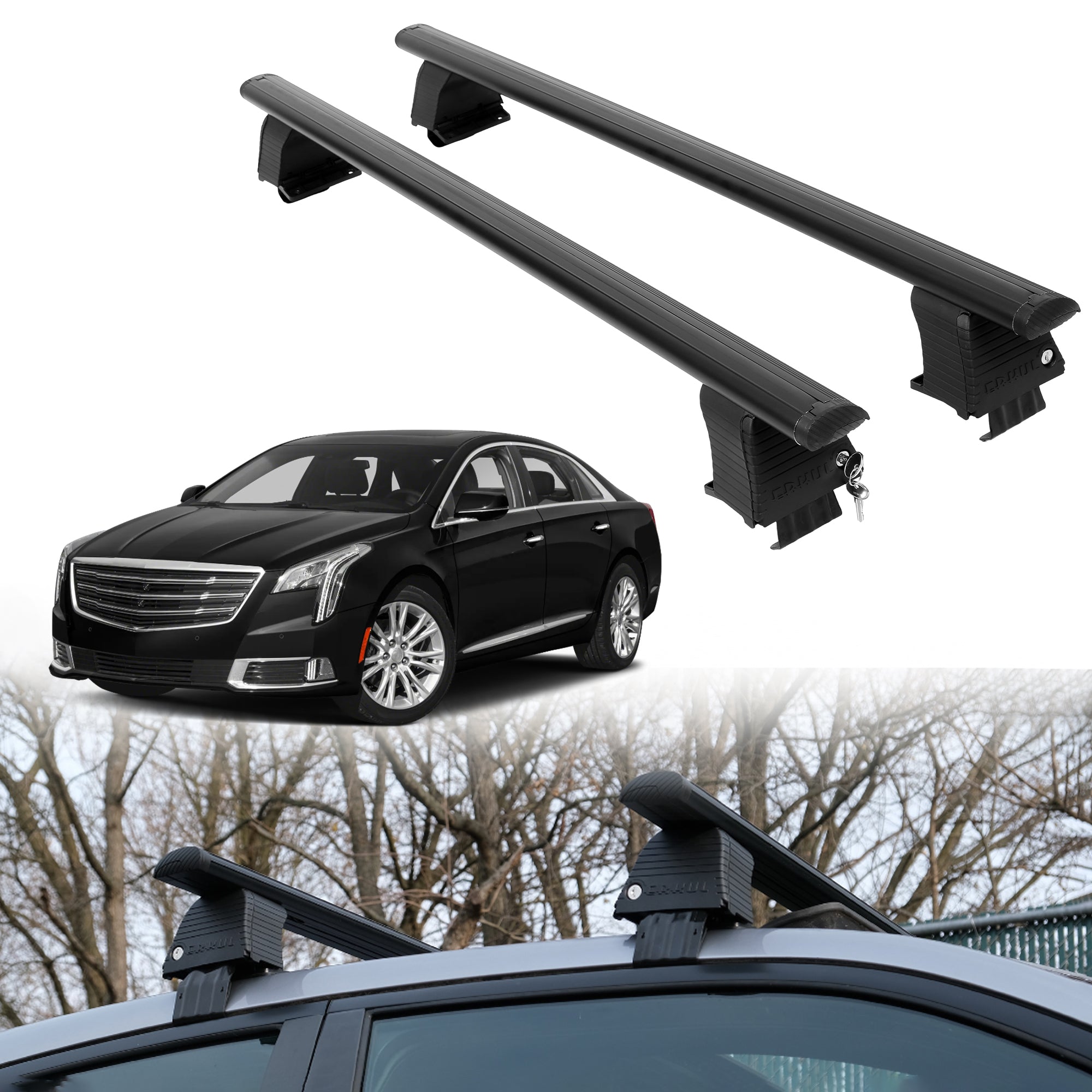 ERKUL Roof Rack Crossbars For CADILLAC XTS 2013-2019