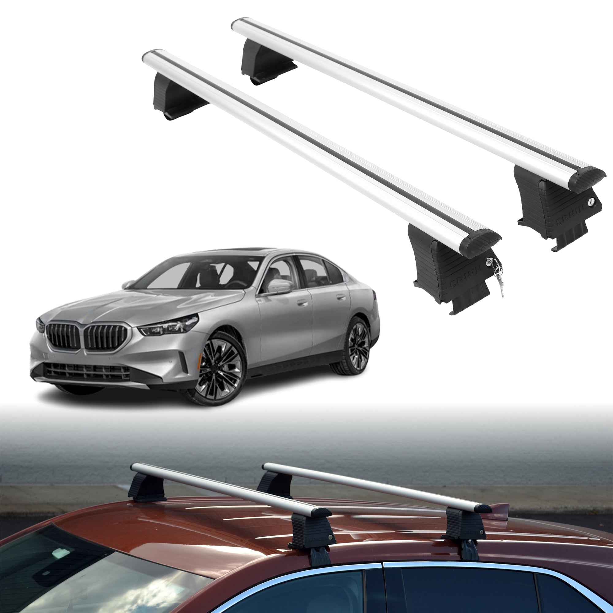 ERKUL Roof Rack Crossbars For BMW 5 SERIES 2024-2026