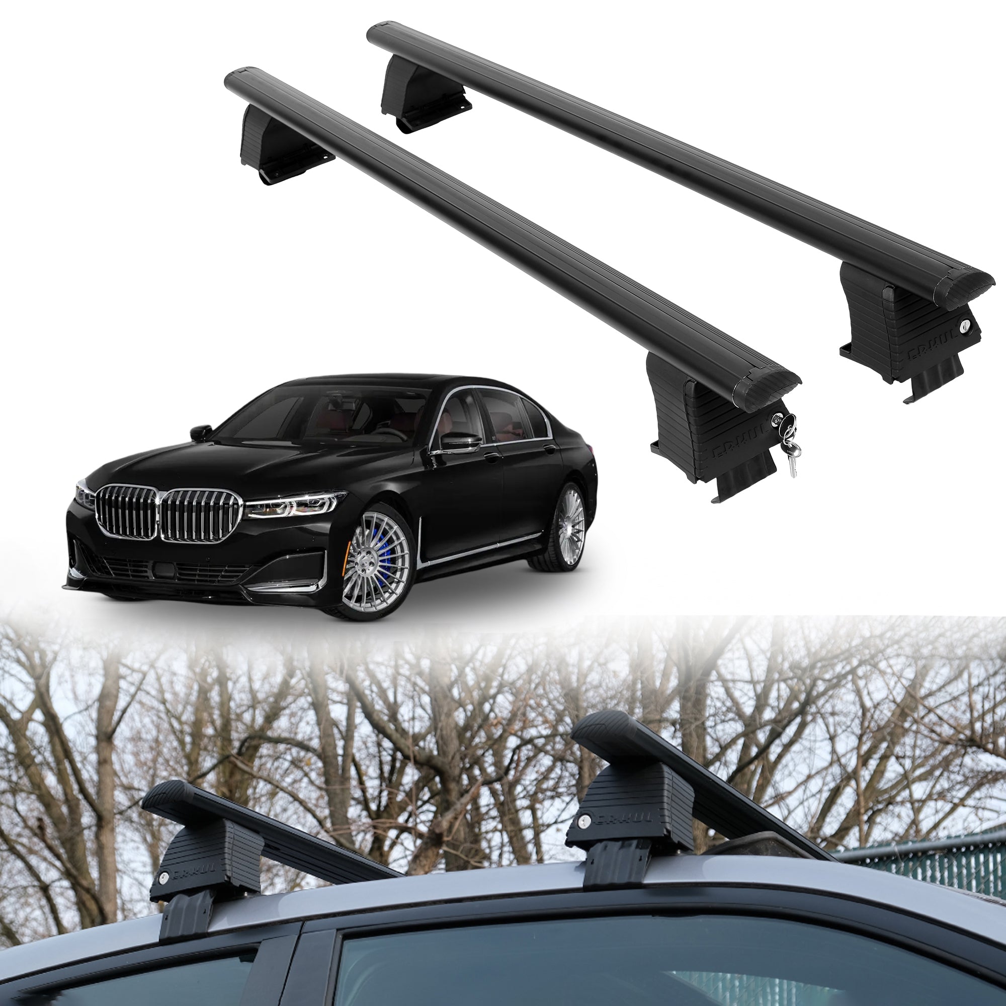 ERKUL Roof Rack Crossbars For BMW ALPINA B7 2017-2022