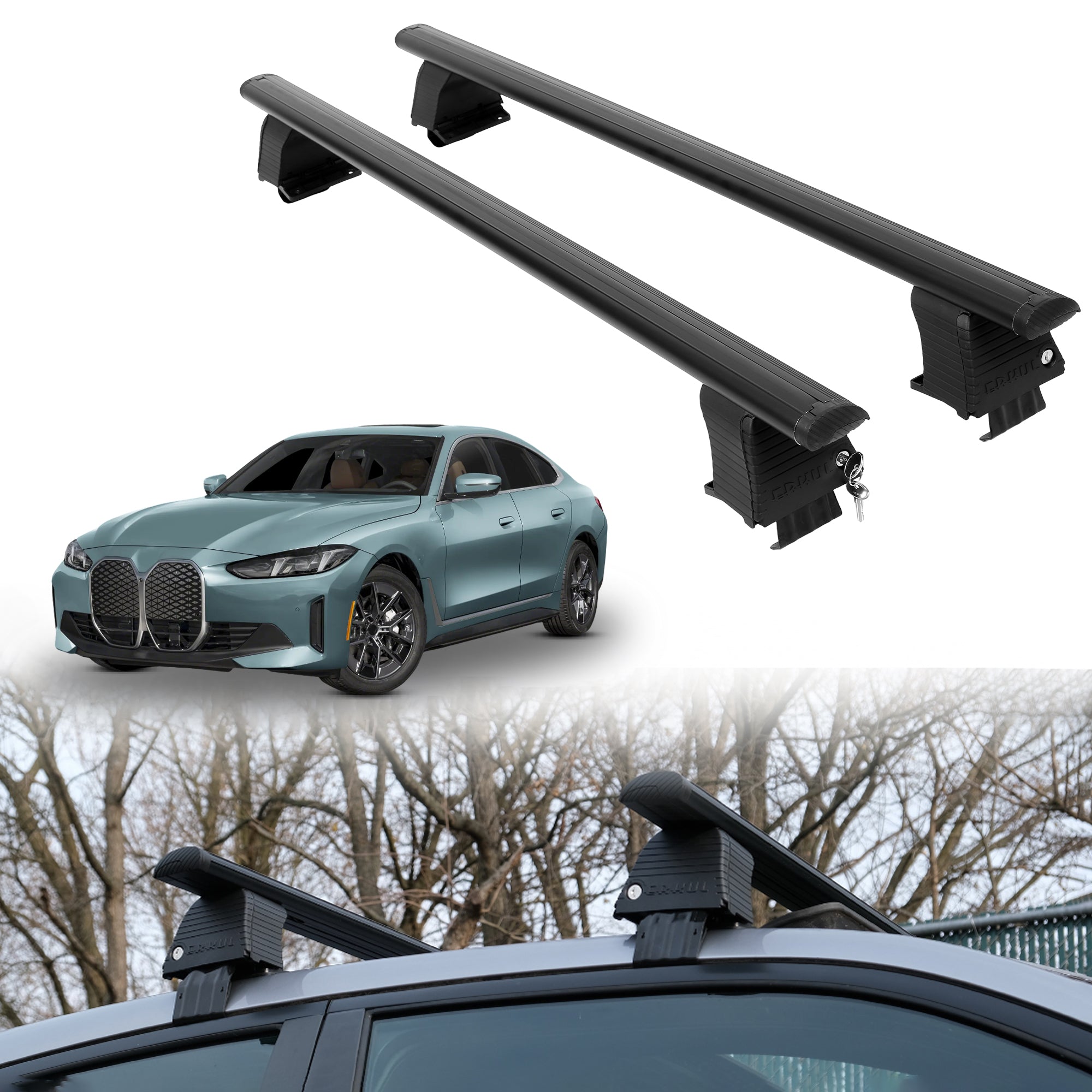 ERKUL Roof Rack Crossbars For BMW I4 / I4 GRAN COUPE 2022-2026