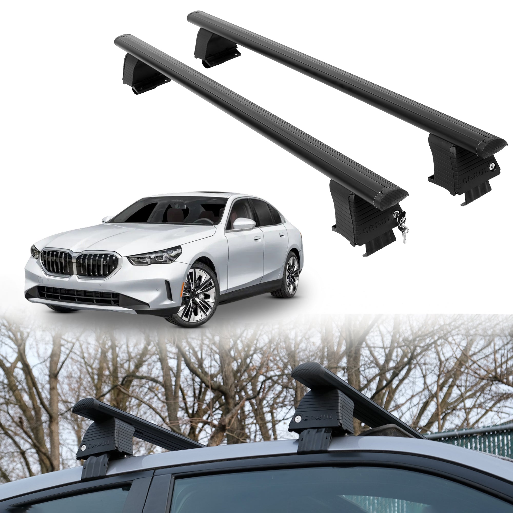 ERKUL Roof Rack Crossbars For BMW I5 2024-2026