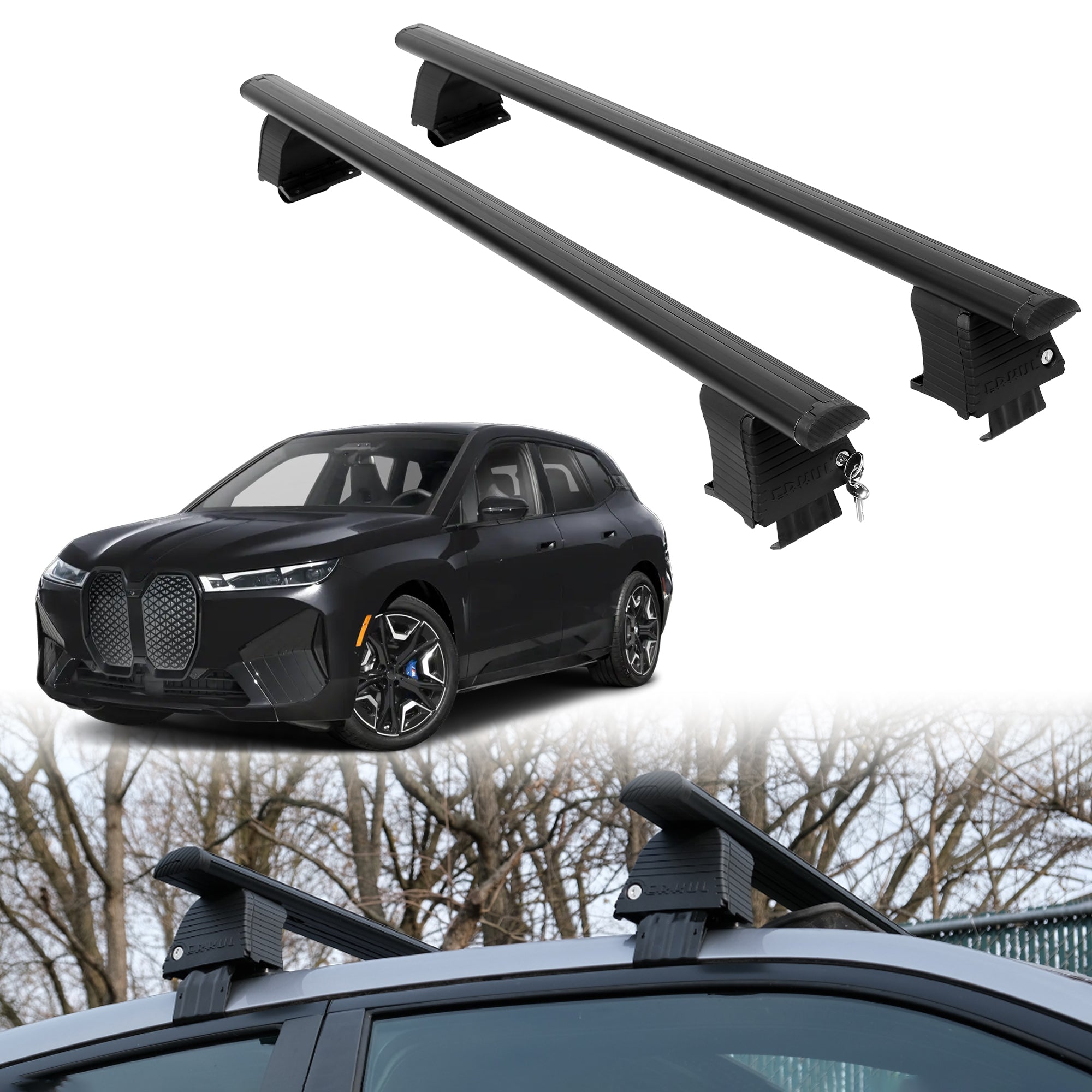 ERKUL Roof Rack Crossbars For BMW IX 2022-2026