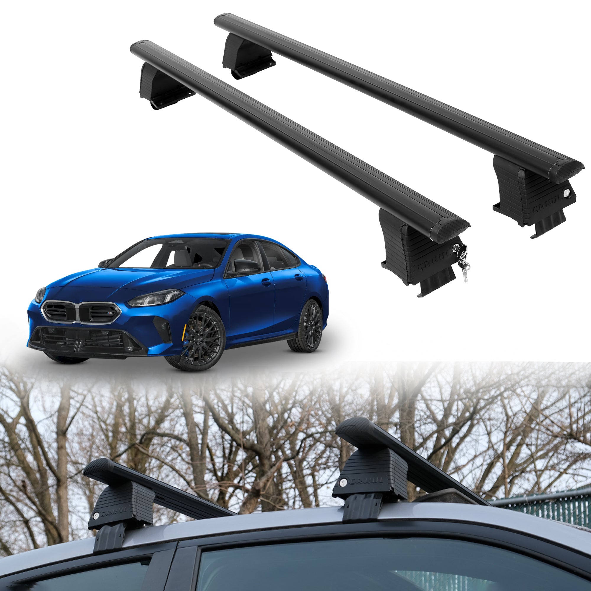 ERKUL Roof Rack Crossbars For BMW M235 GRAN COUPE 2020-2026