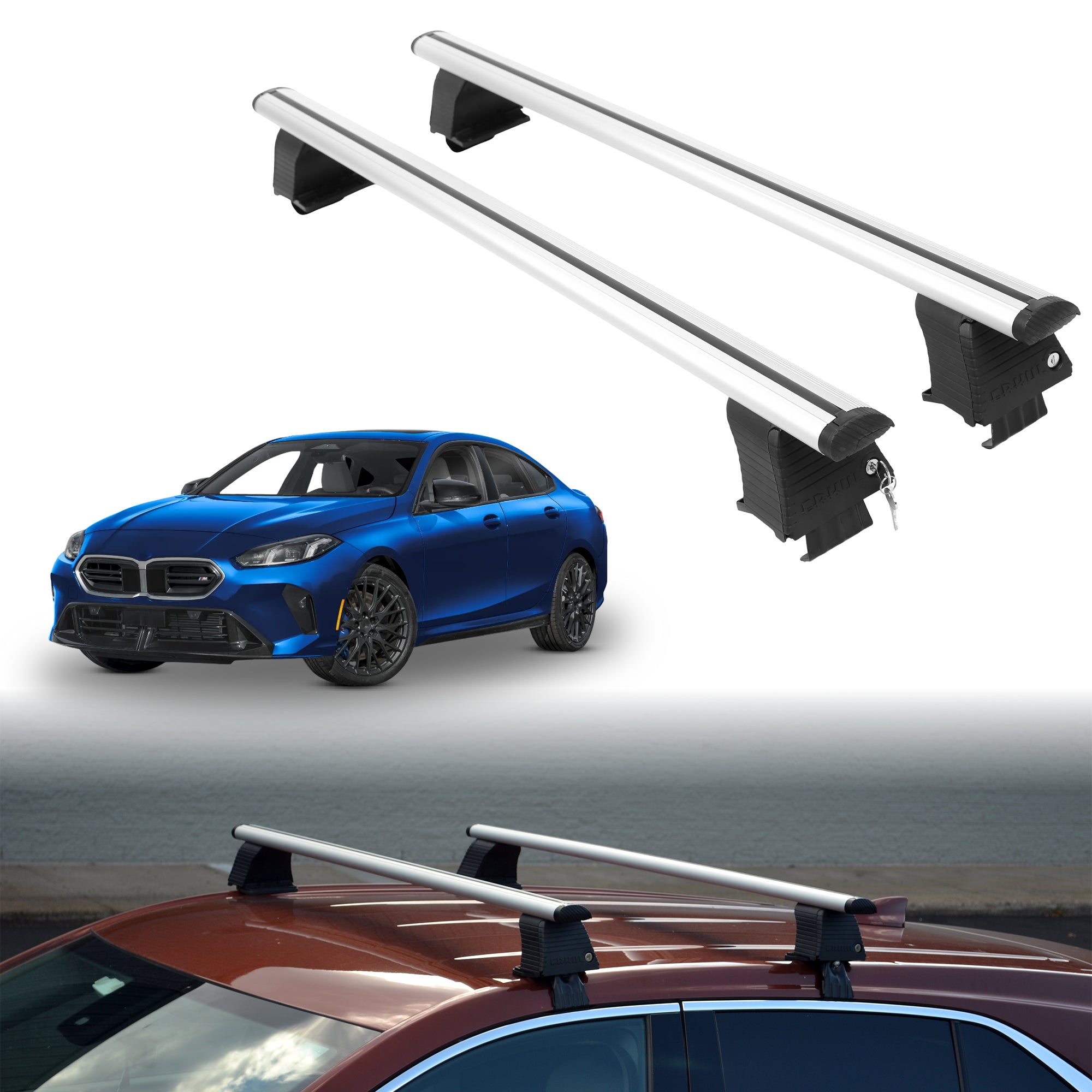 ERKUL Roof Rack Crossbars For BMW M235 GRAN COUPE 2020-2026