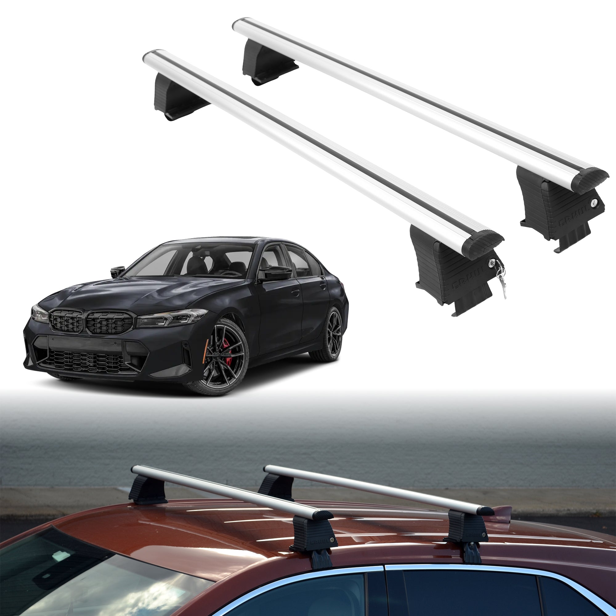 ERKUL Roof Rack Crossbars For BMW M340 2020-2026