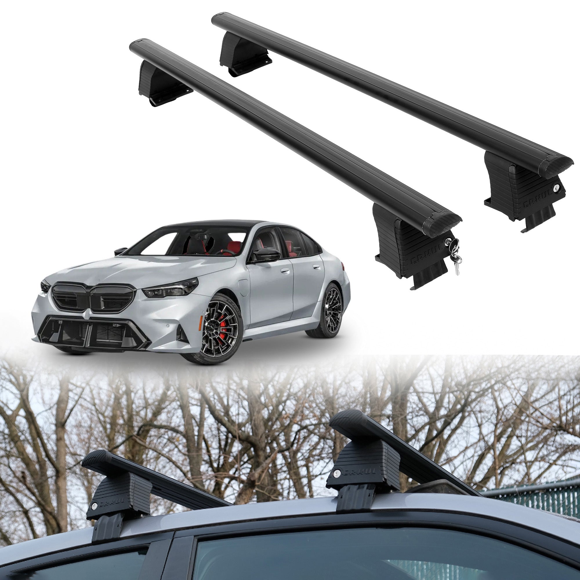 ERKUL Roof Rack Crossbars For BMW M5 2025-2026