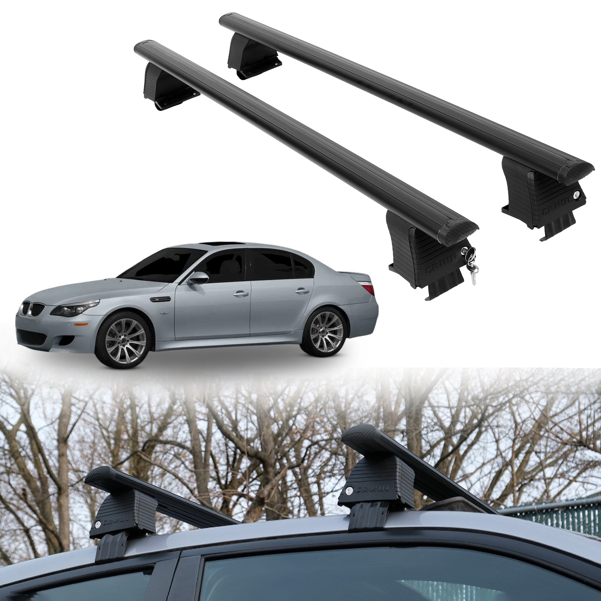 ERKUL Roof Rack Crossbars For BMW M5 2000-2010