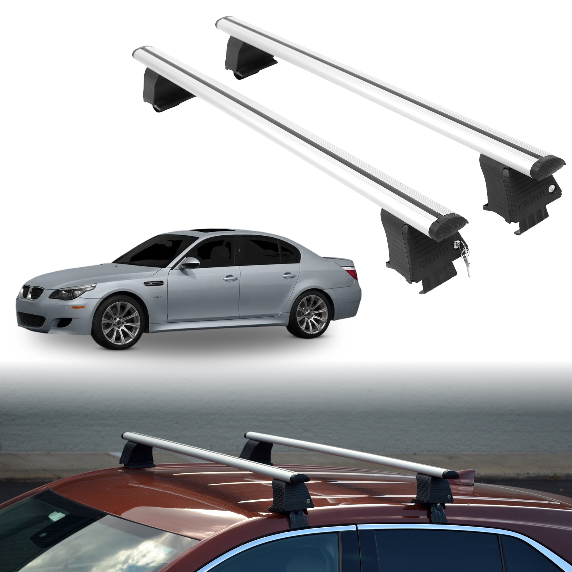ERKUL Roof Rack Crossbars For BMW M5 2000-2010