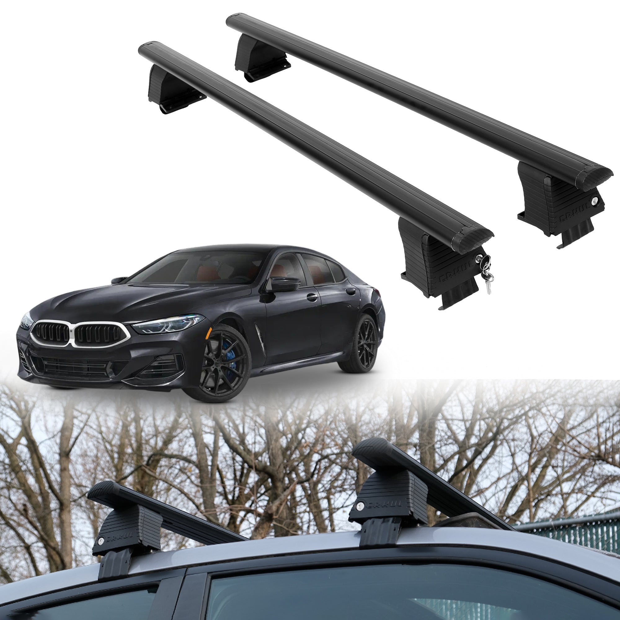 ERKUL Roof Rack Crossbars For BMW M850 GRAN COUPE 2020-2026