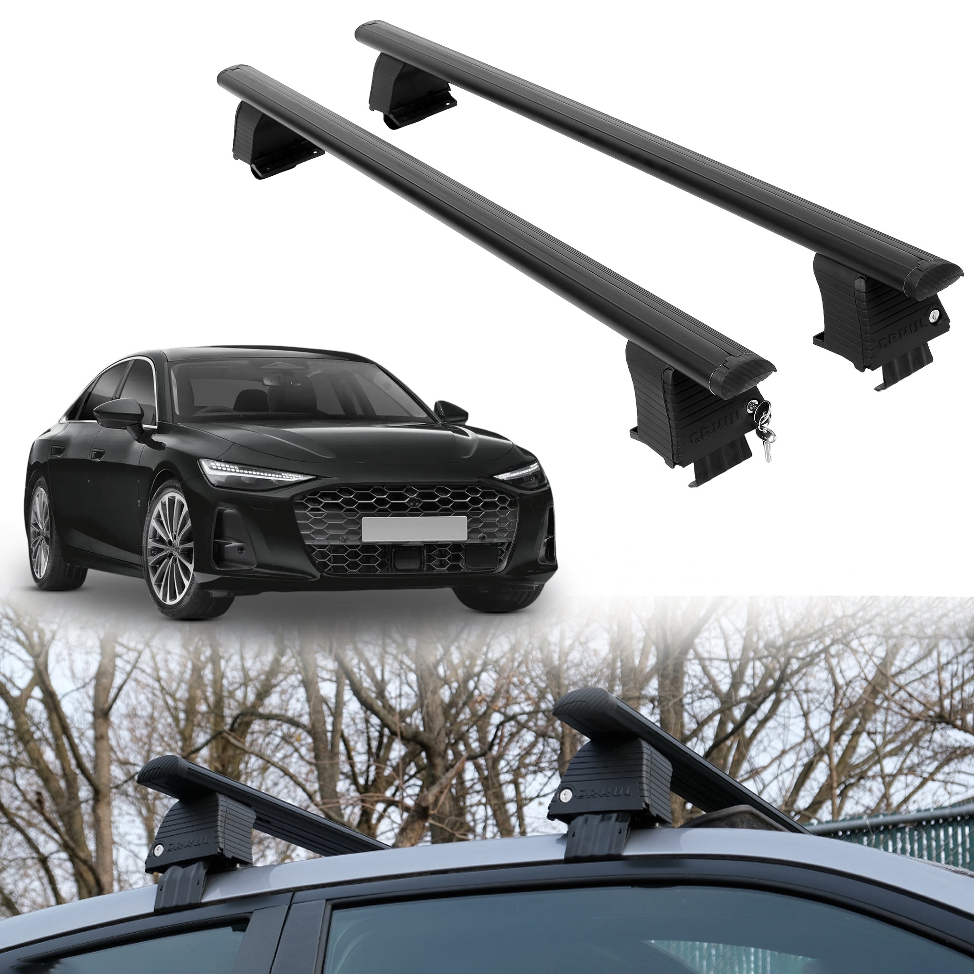 ERKUL Roof Rack Crossbars For AUDI A6 2026