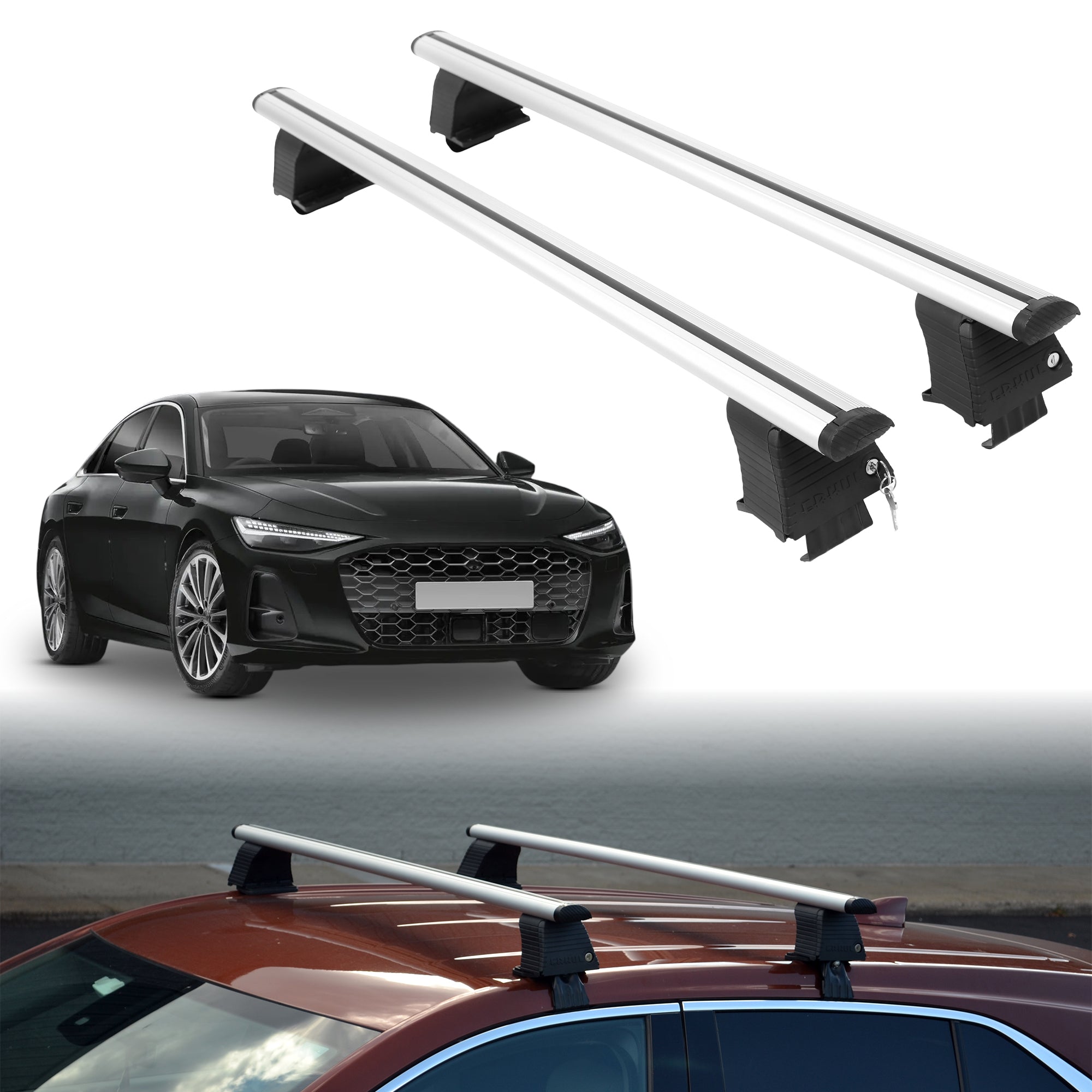 ERKUL Roof Rack Crossbars For AUDI A6 2026