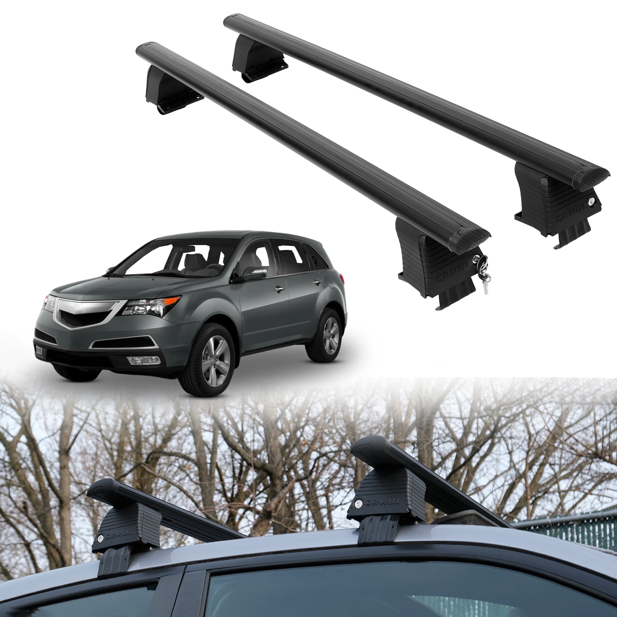 ERKUL Roof Rack Crossbars For ACURA MDX 2007-2013