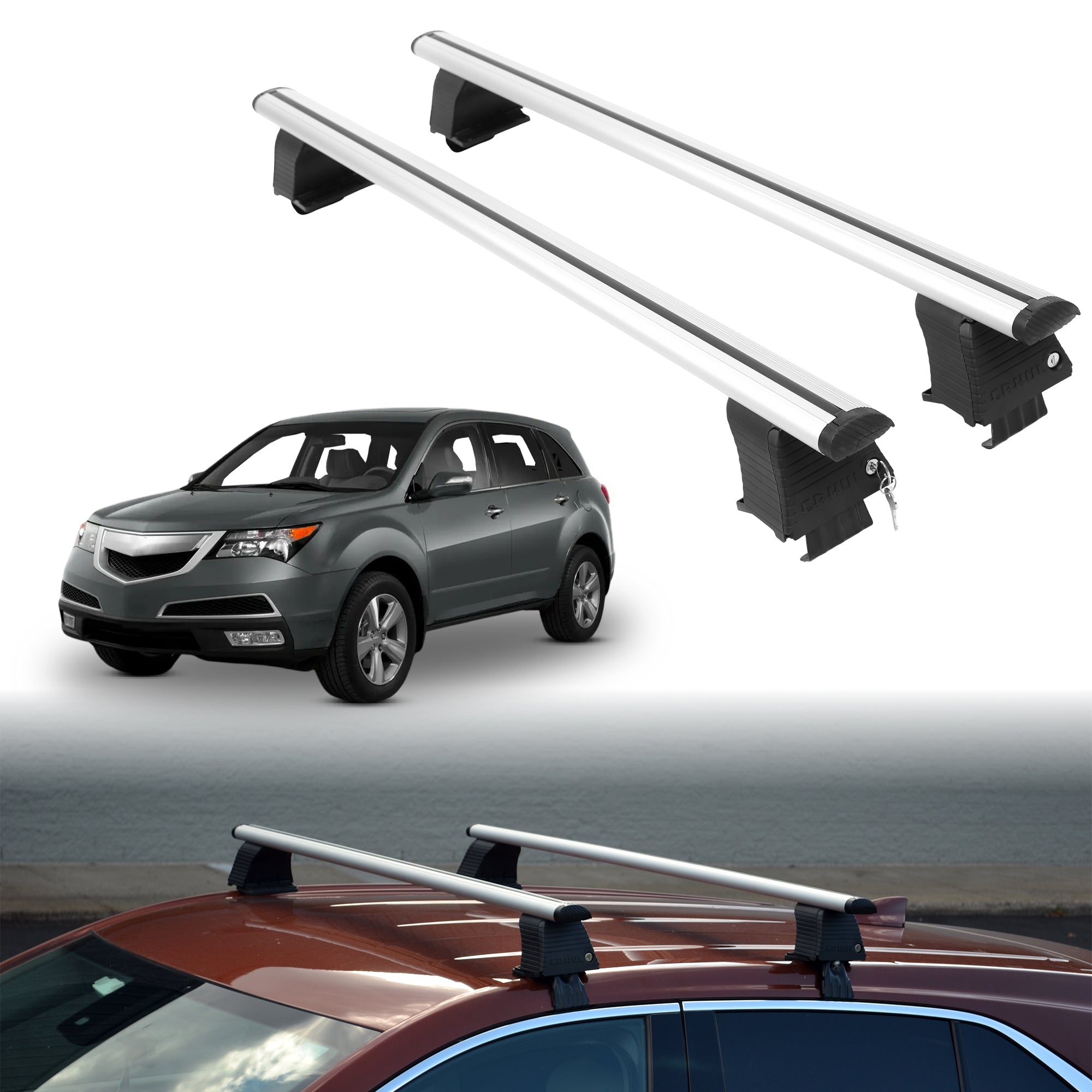ERKUL Roof Rack Crossbars For ACURA MDX 2007-2013