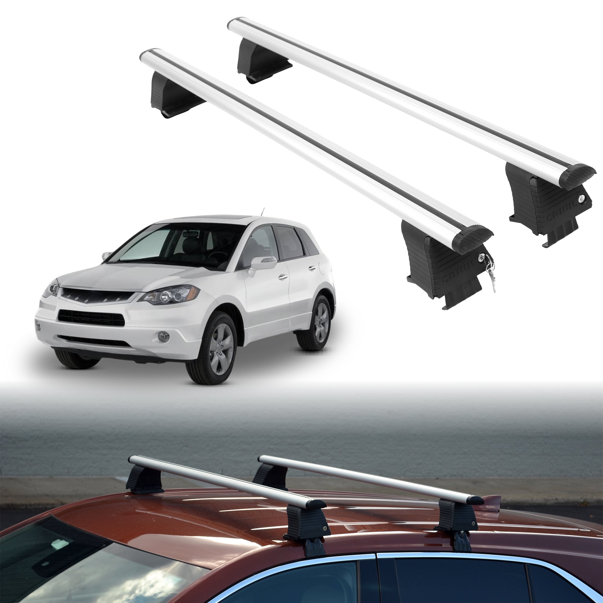 ERKUL Roof Rack Crossbars For ACURA RDX 2007-2012