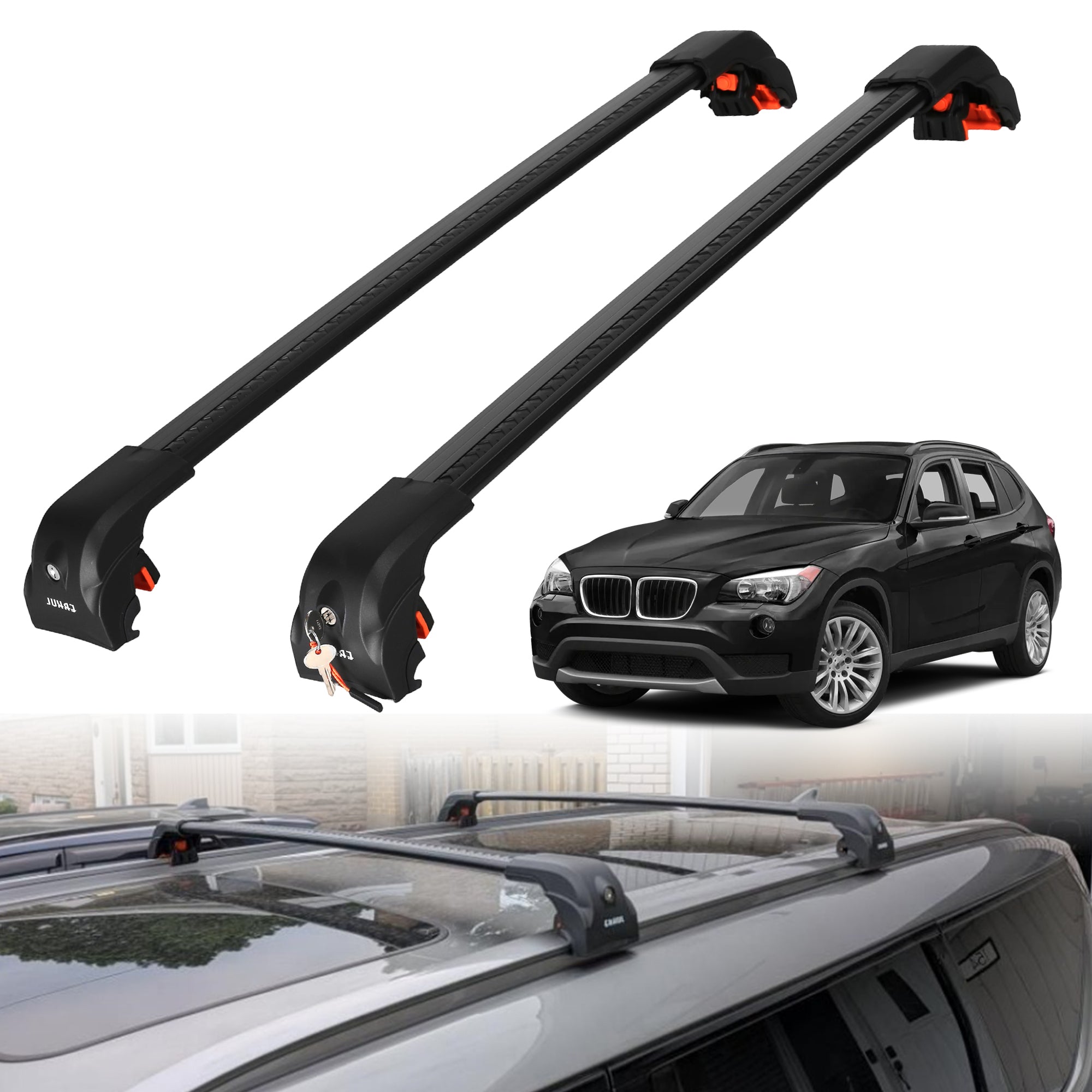 ERKUL Roof Rack Crossbars For BMW X1 2013-2015