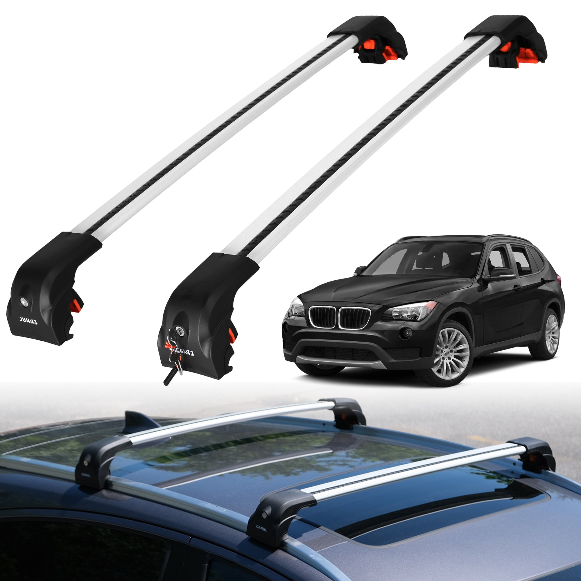ERKUL Roof Rack Crossbars For BMW X1 2013-2015