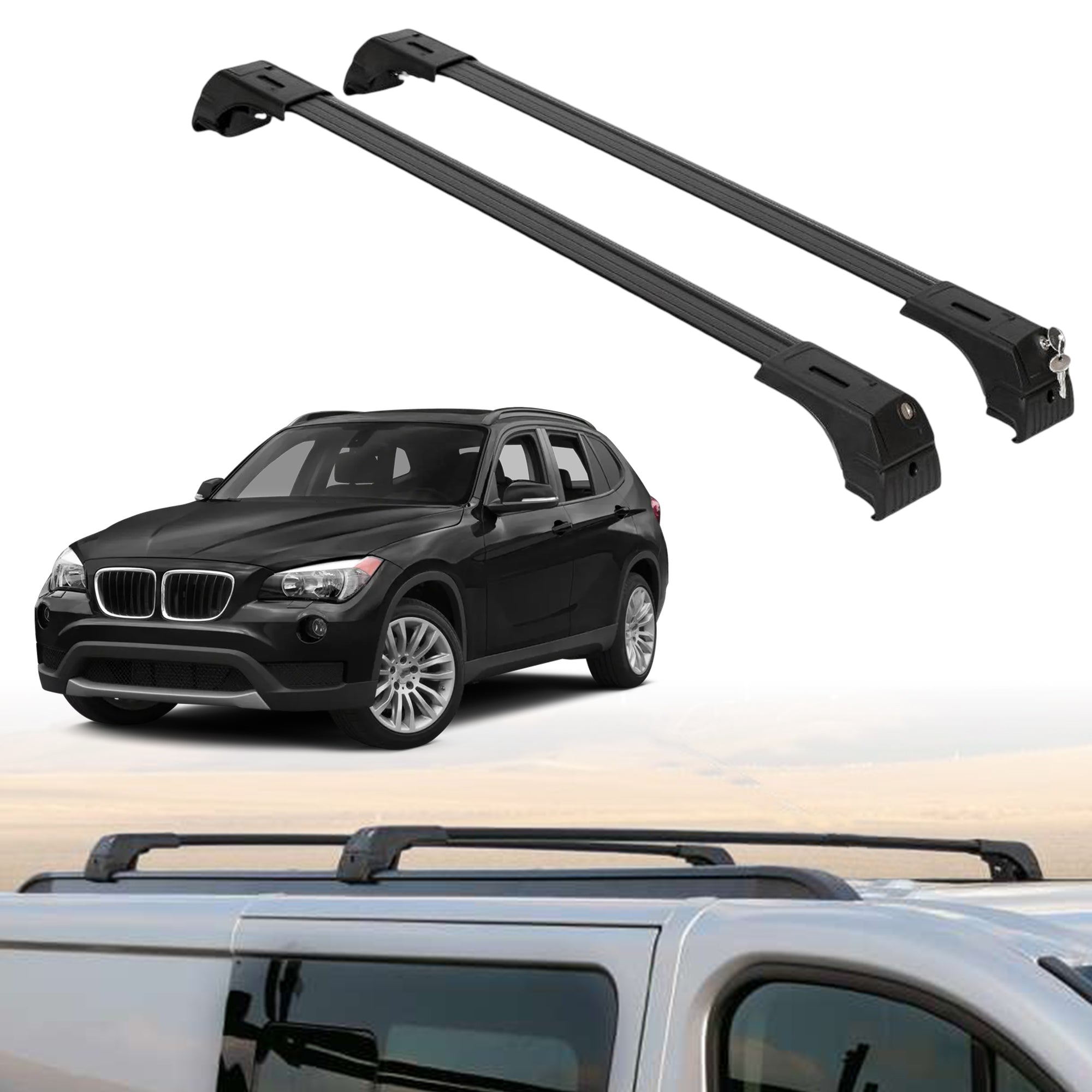 ERKUL Roof Rack Crossbars For BMW X1 2013-2015