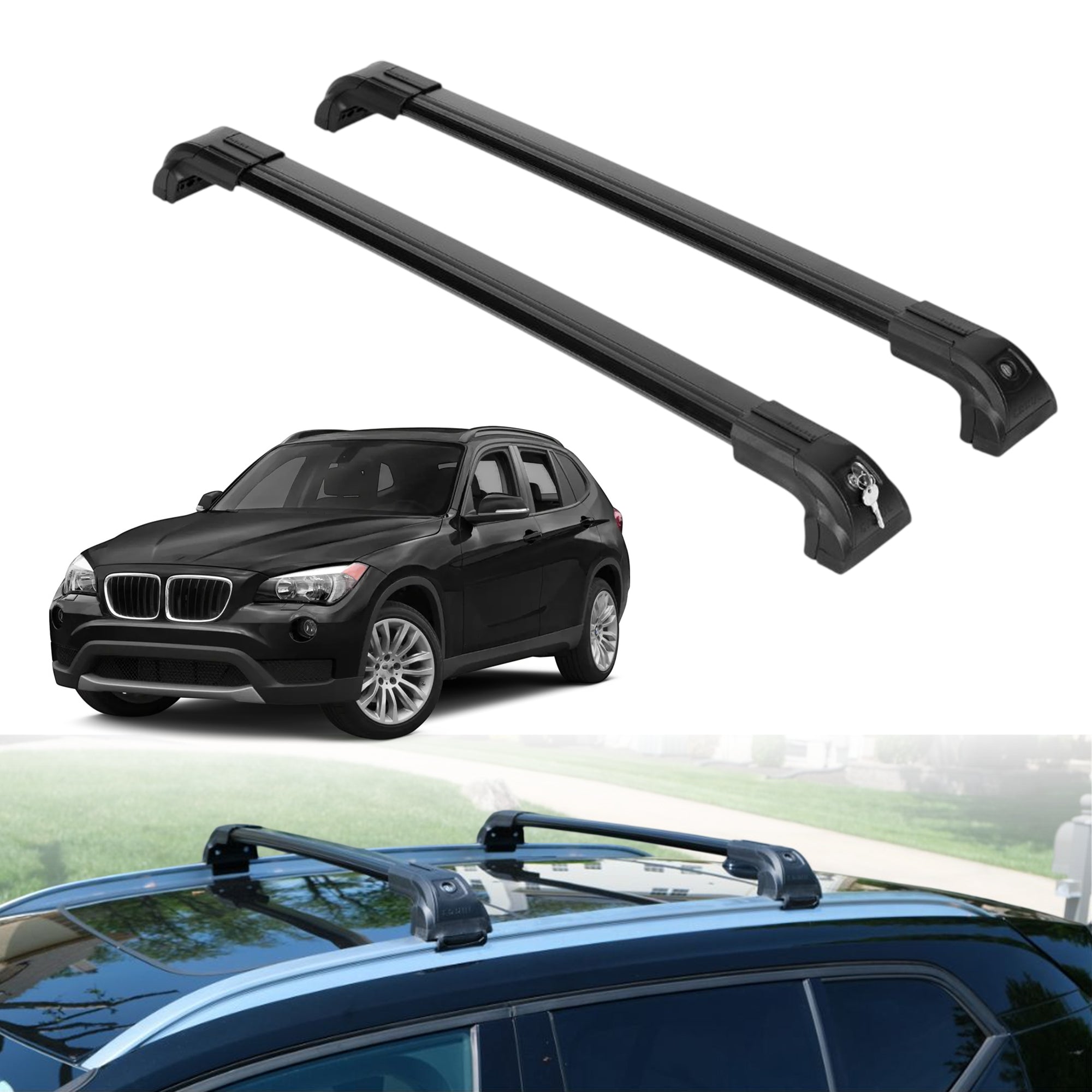 ERKUL Roof Rack Crossbars For BMW X1 2013-2015