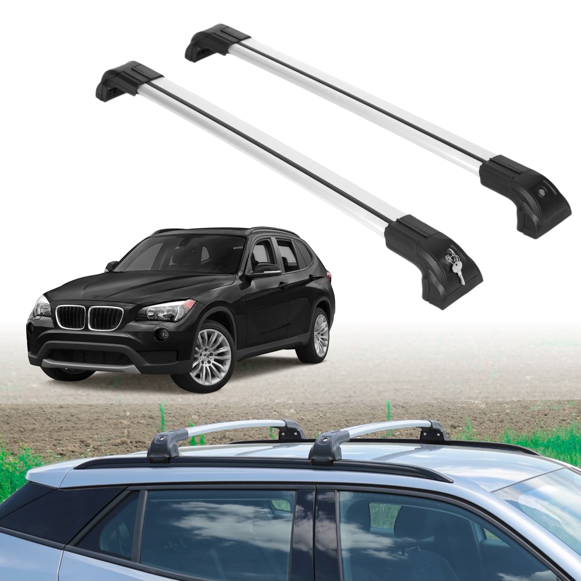 ERKUL Roof Rack Crossbars For BMW X1 2013-2015