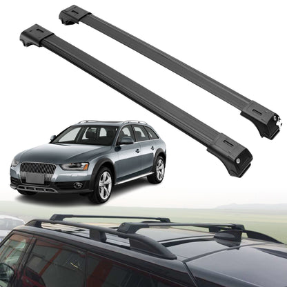 Roof Rack Crossbars for Audi A4 Allroad 2013-2016 - Black