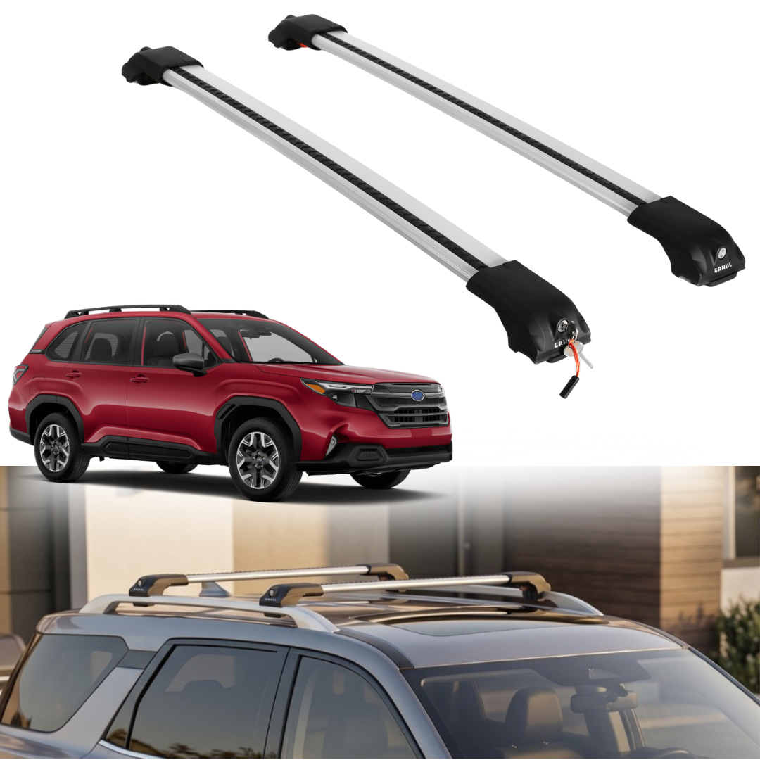Roof Rack Crossbars for Subaru Forester 2025-2026 - Silver